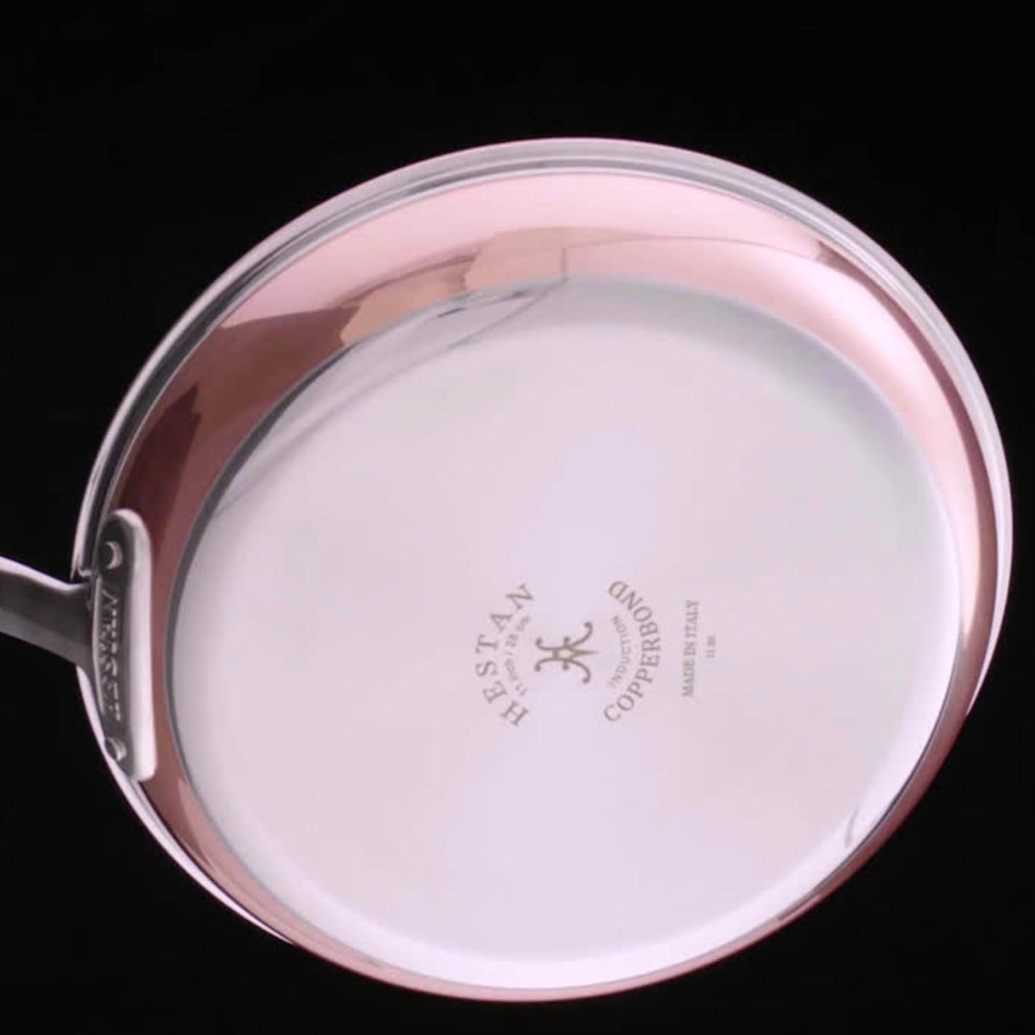 image:imageHestan CopperBond Collection 100 Pure Copper 10Piece Ultimate Cookware Set Induction Cooktop CompatibleFrying Pan 85inch