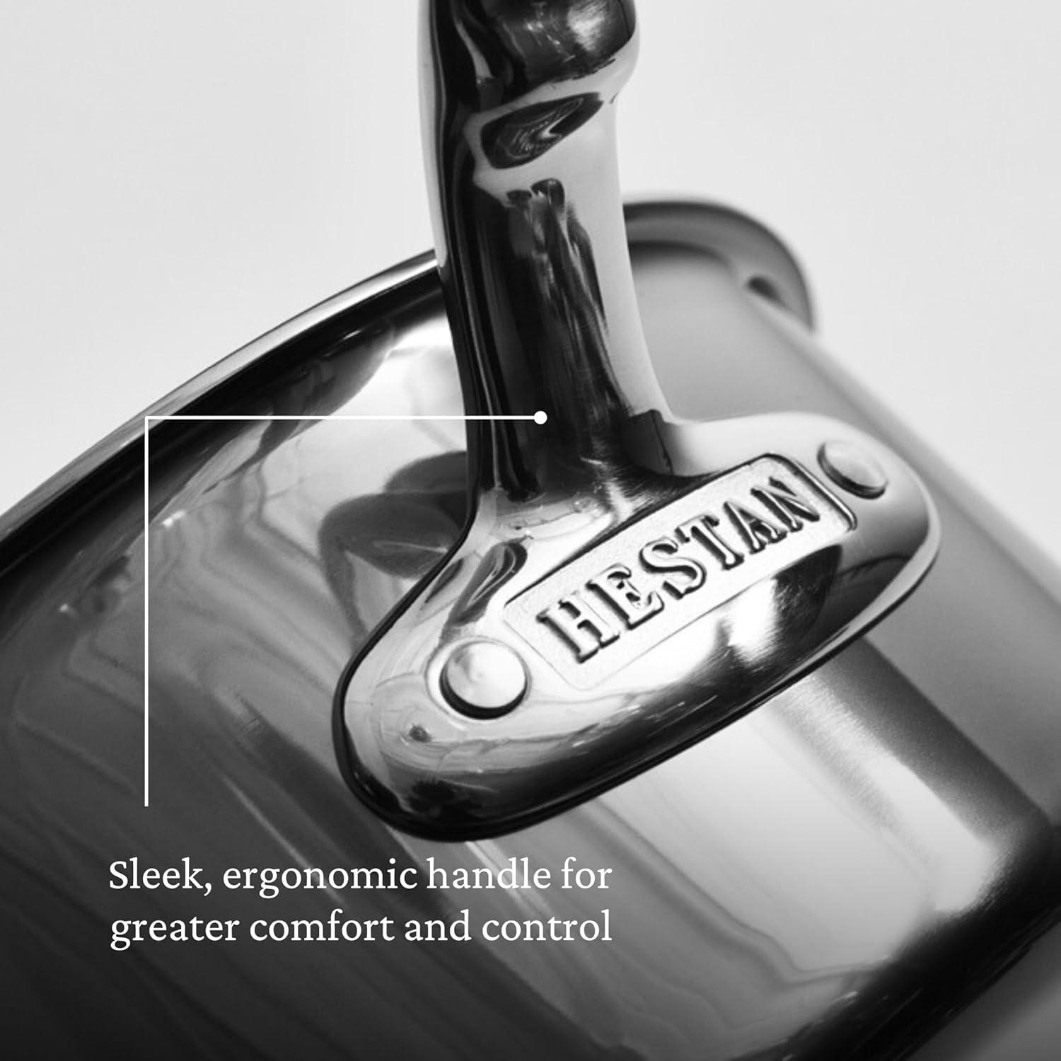 image:imageHestan NanoBond Collection Stainless Steel Titanium Sauce Pan Induction Cooktop Compatible 4 Quart