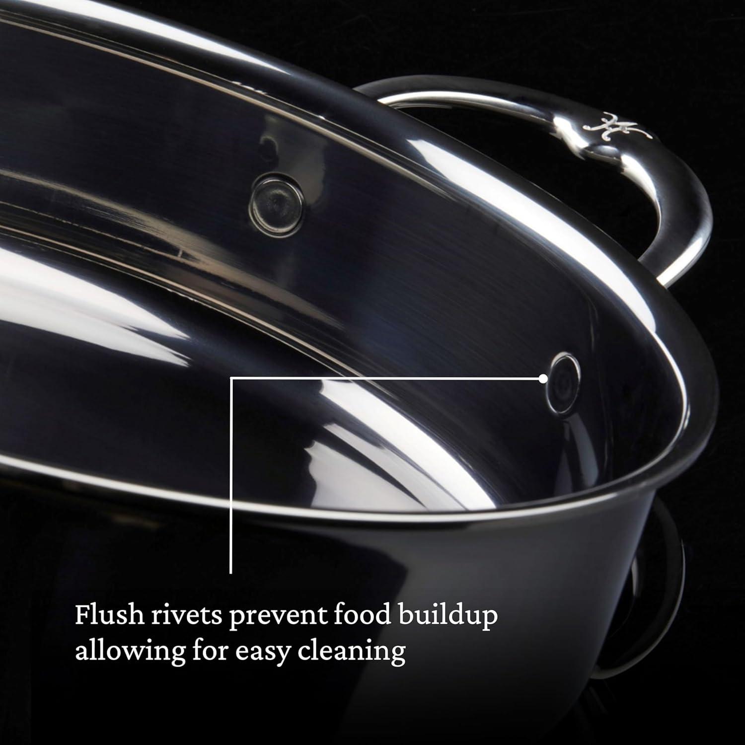 image:imageHestan NanoBond Collection Stainless Steel Titanium Saut Pan Induction Cooktop Compatible 5 Quart