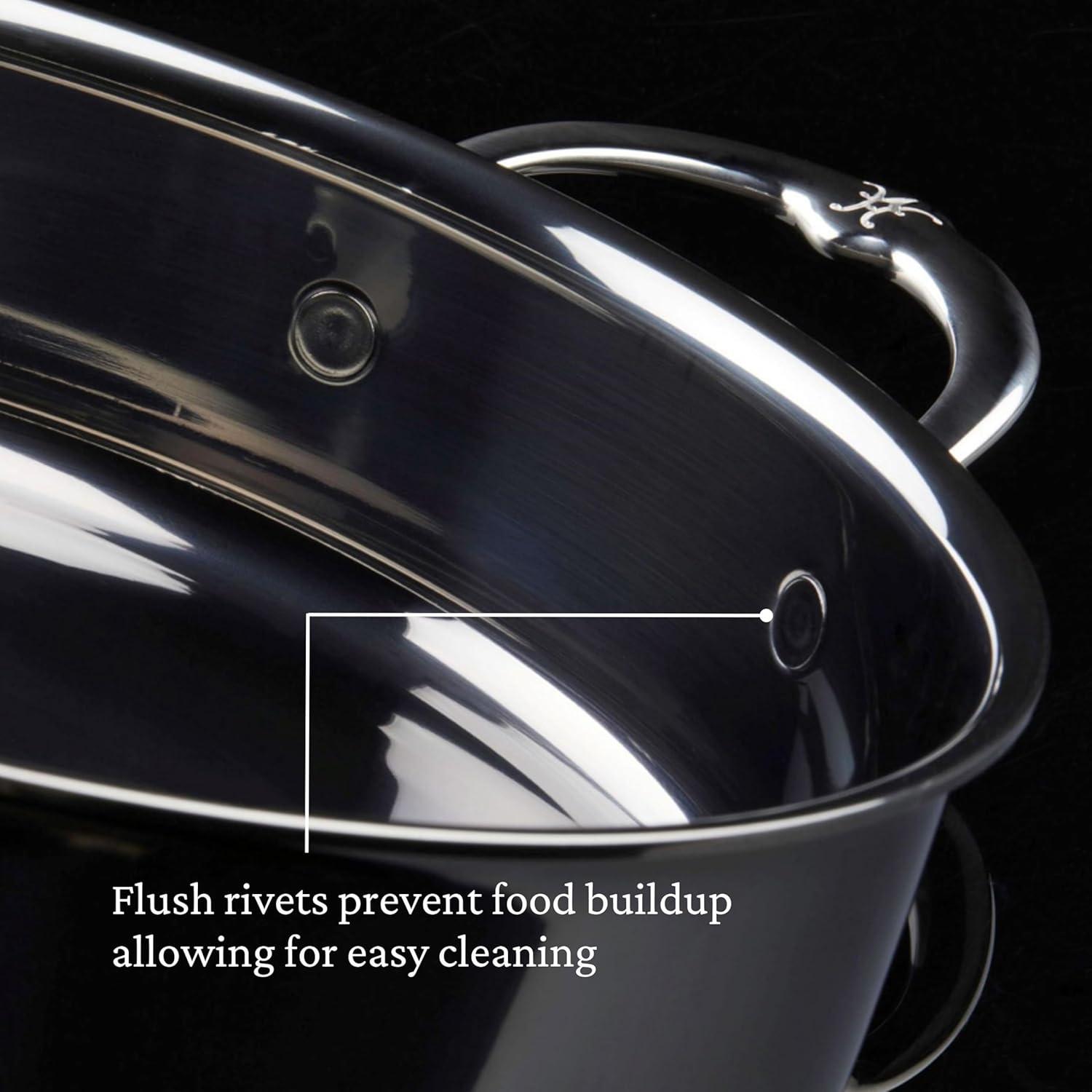 image:imageHestan NanoBond Collection Stainless Steel Titanium Soup Pot Induction Cooktop Compatible 3 Quart