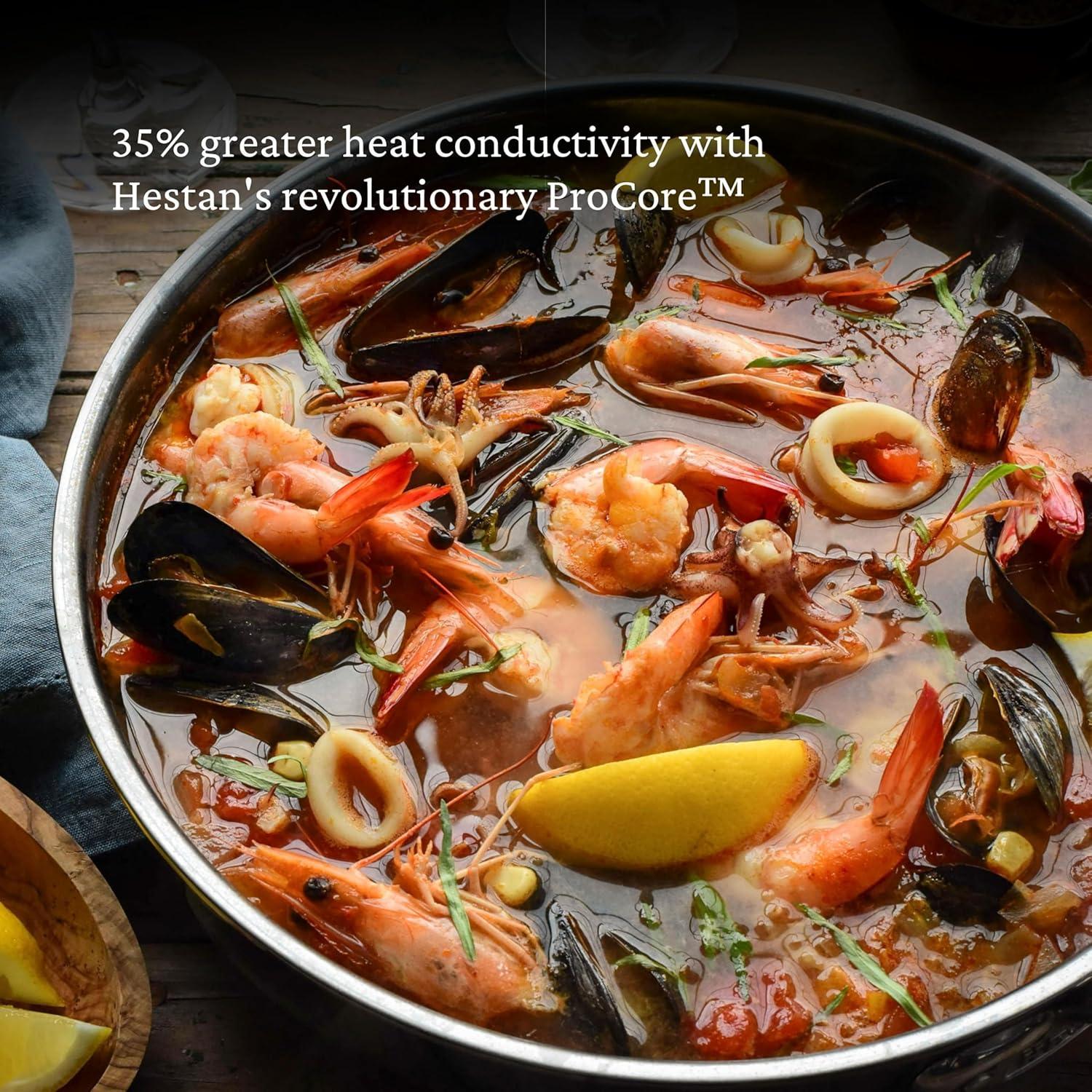 image:imageHestan NanoBond Collection Titanium AllInOne Pan Induction Cooktop Compatible 35 Quart