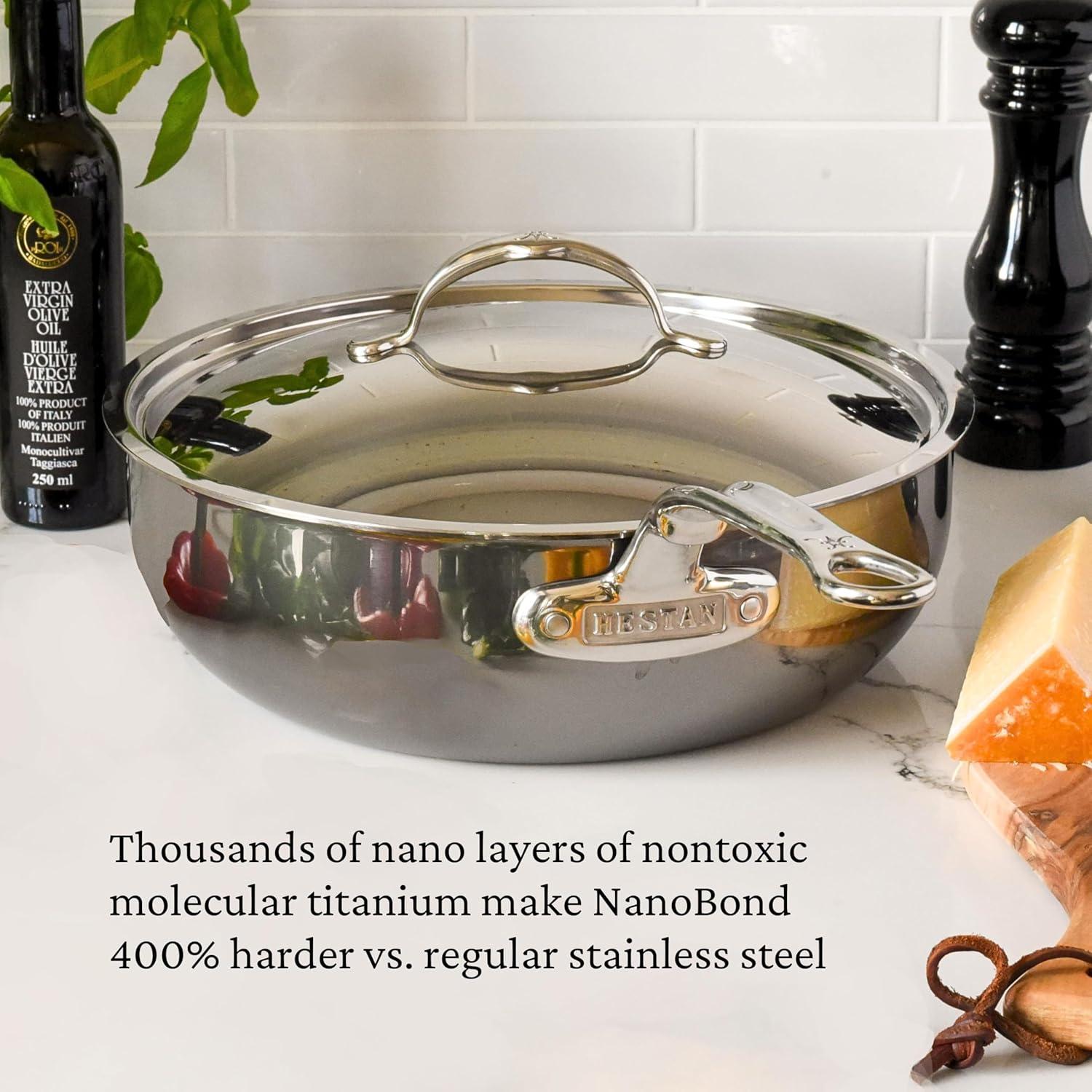 image:imageHestan NanoBond Collection Titanium AllInOne Pan Induction Cooktop Compatible 35 Quart