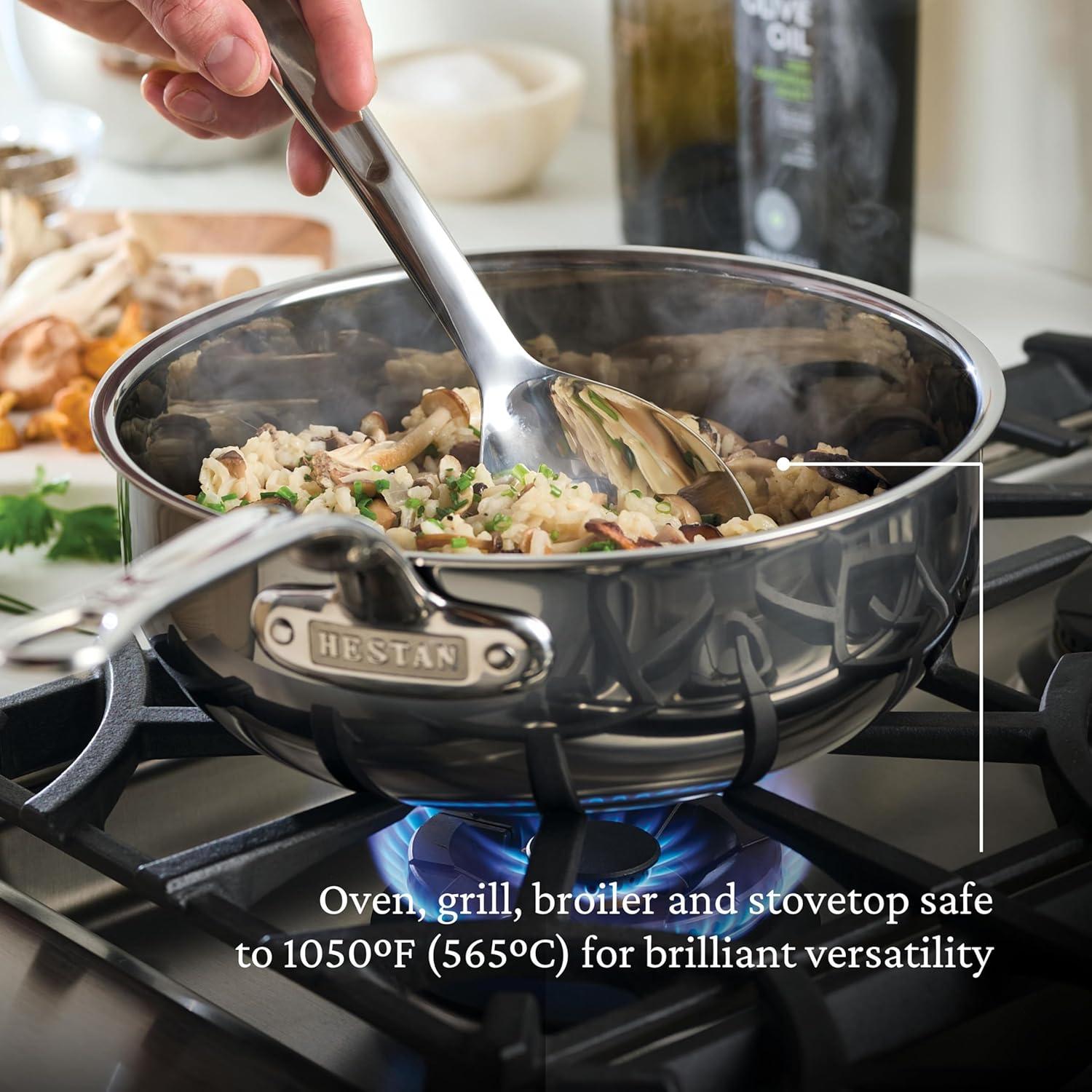 image:imageHestan NanoBond Collection Titanium AllInOne Pan Induction Cooktop Compatible 35 Quart