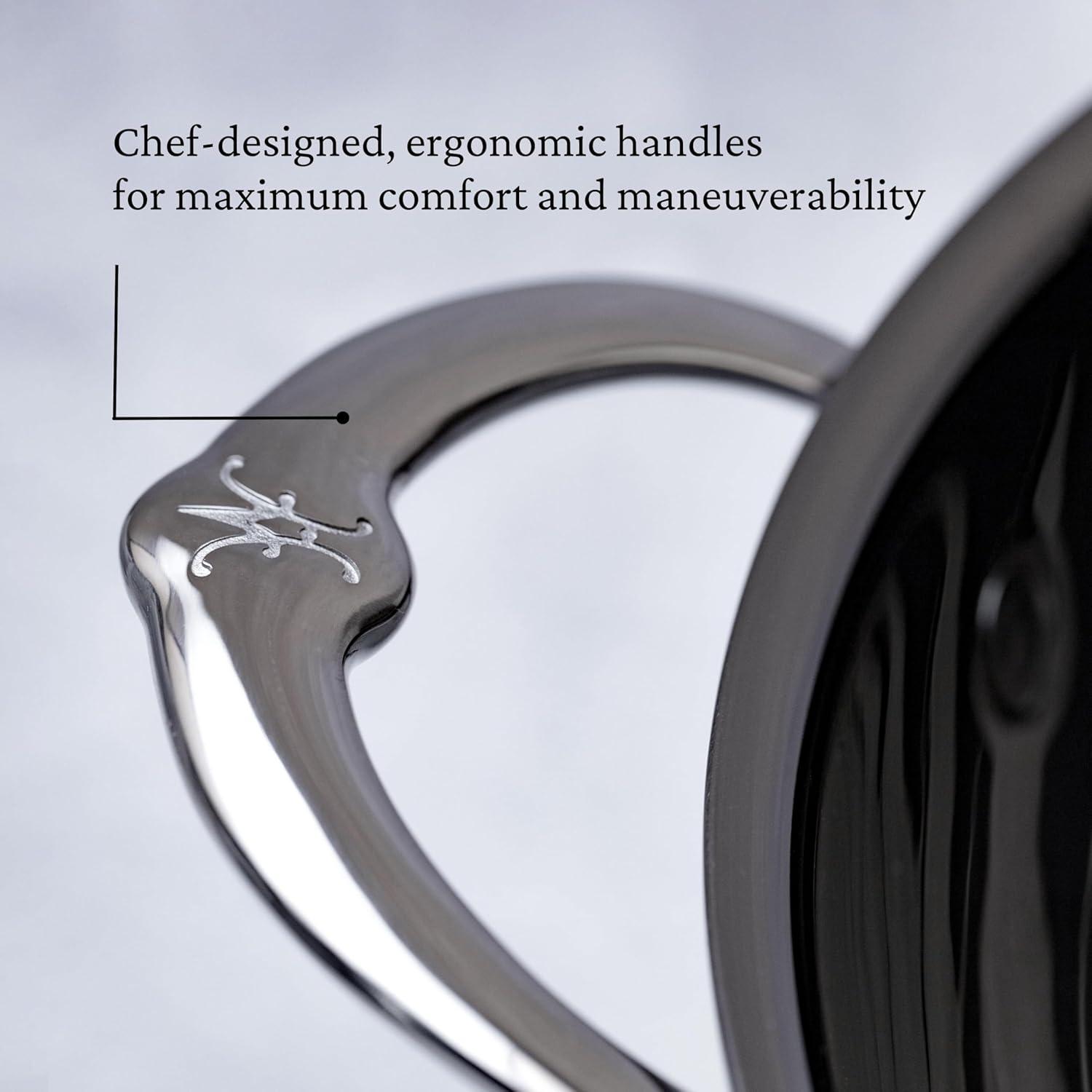 image:imageHestan NanoBond Collection Titanium Stainless Steel 14Inch Wok with Lid Toxin PFAS amp Chemical Free Clean Cookware Induction Cooktop Compatible
