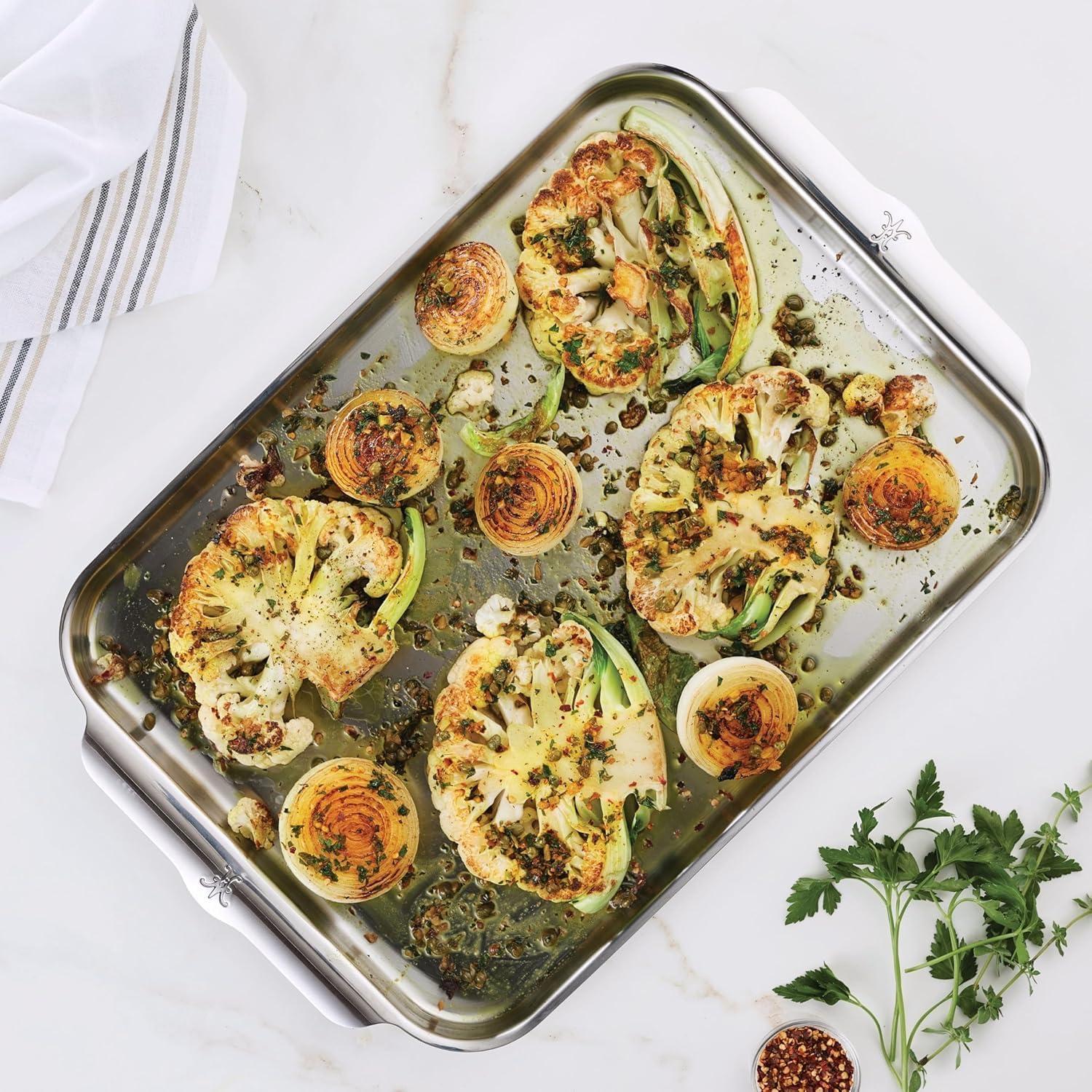 image:imageHestan OvenBond Collection 13 x 18 TriPly Clad Stainless Steel Half Sheet PanHalf 13x18 inch