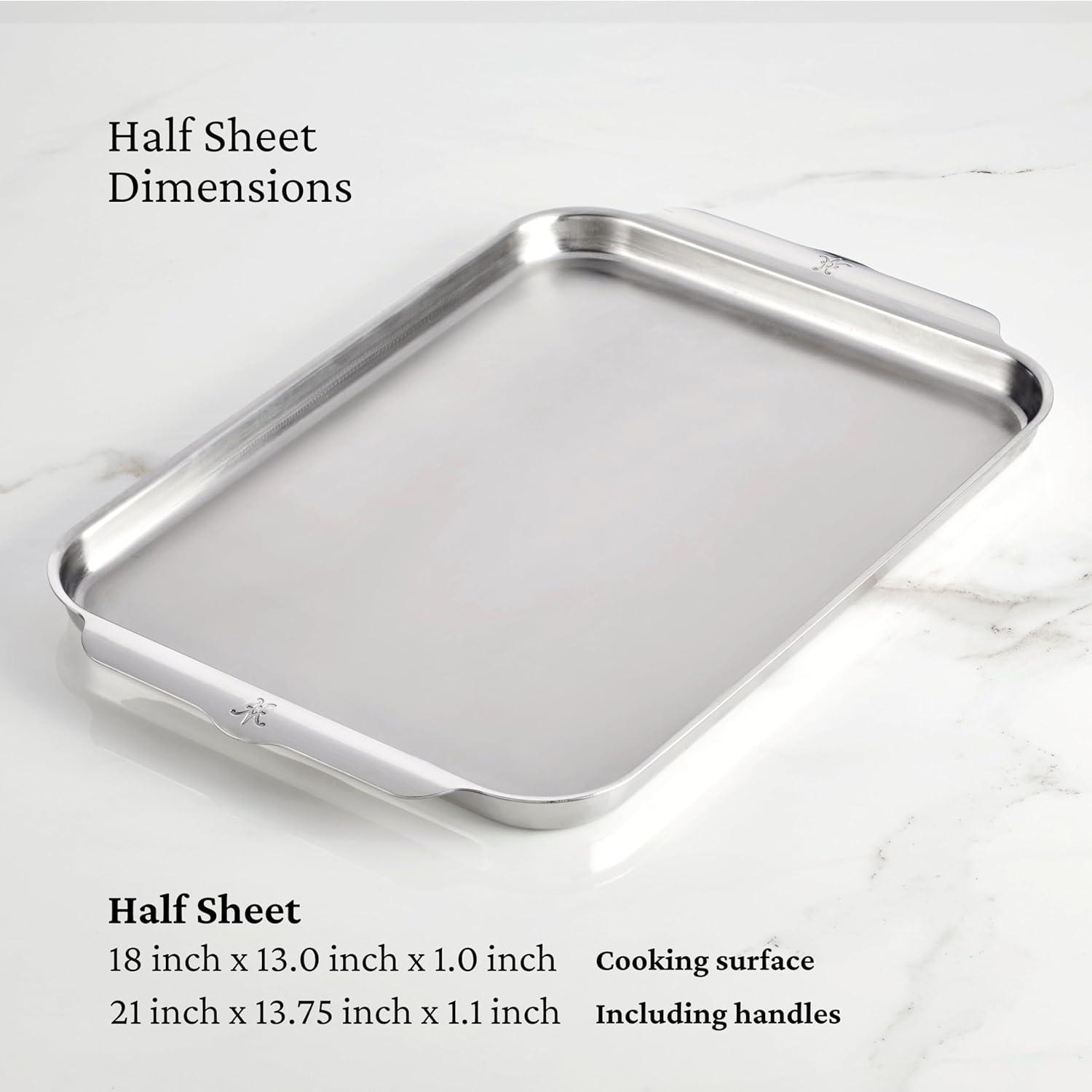 image:imageHestan OvenBond Collection 13 x 18 TriPly Clad Stainless Steel Half Sheet PanHalf 13x18 inch