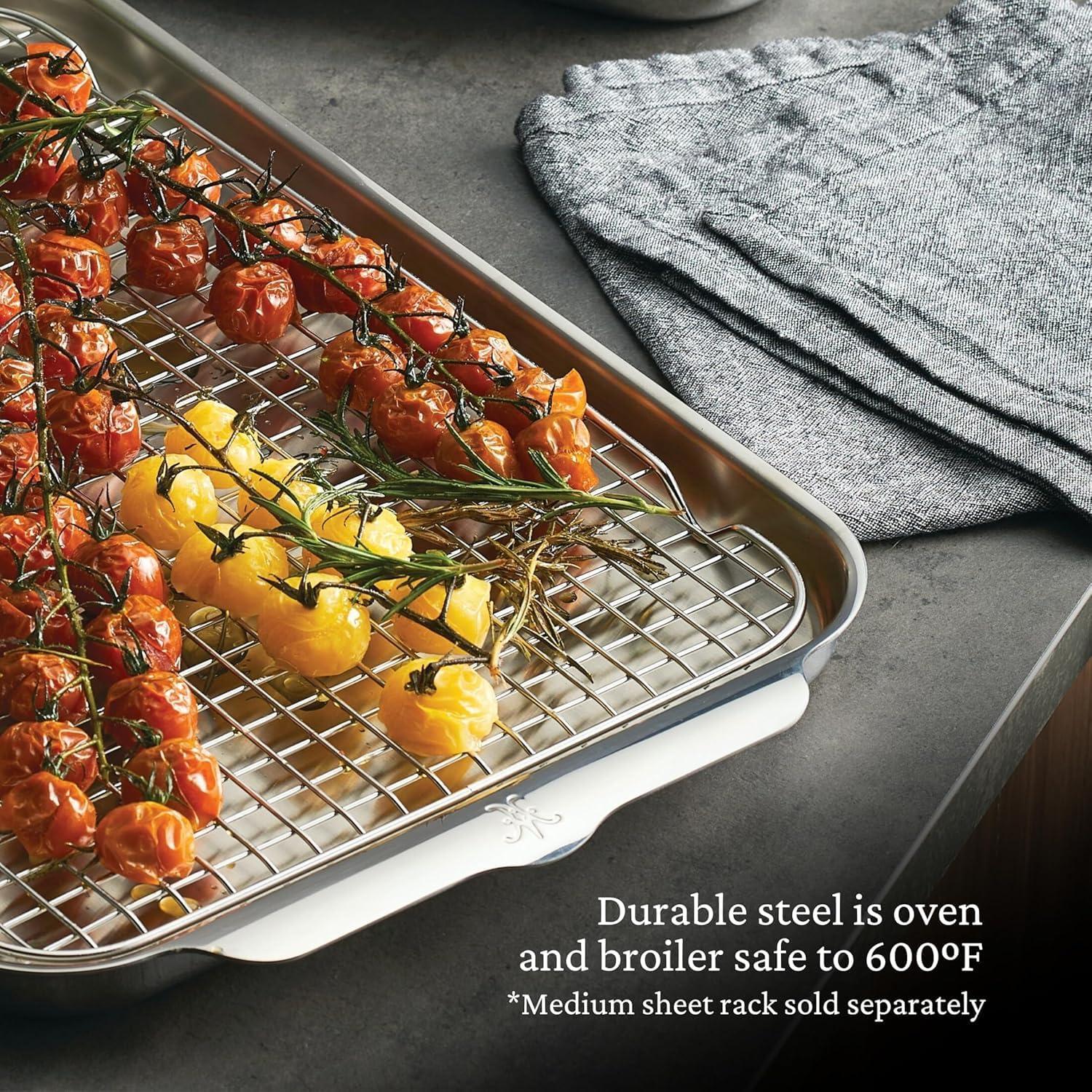 image:imageHestan OvenBond Collection 13 x 18 TriPly Clad Stainless Steel Half Sheet PanMedium 12x15 inch