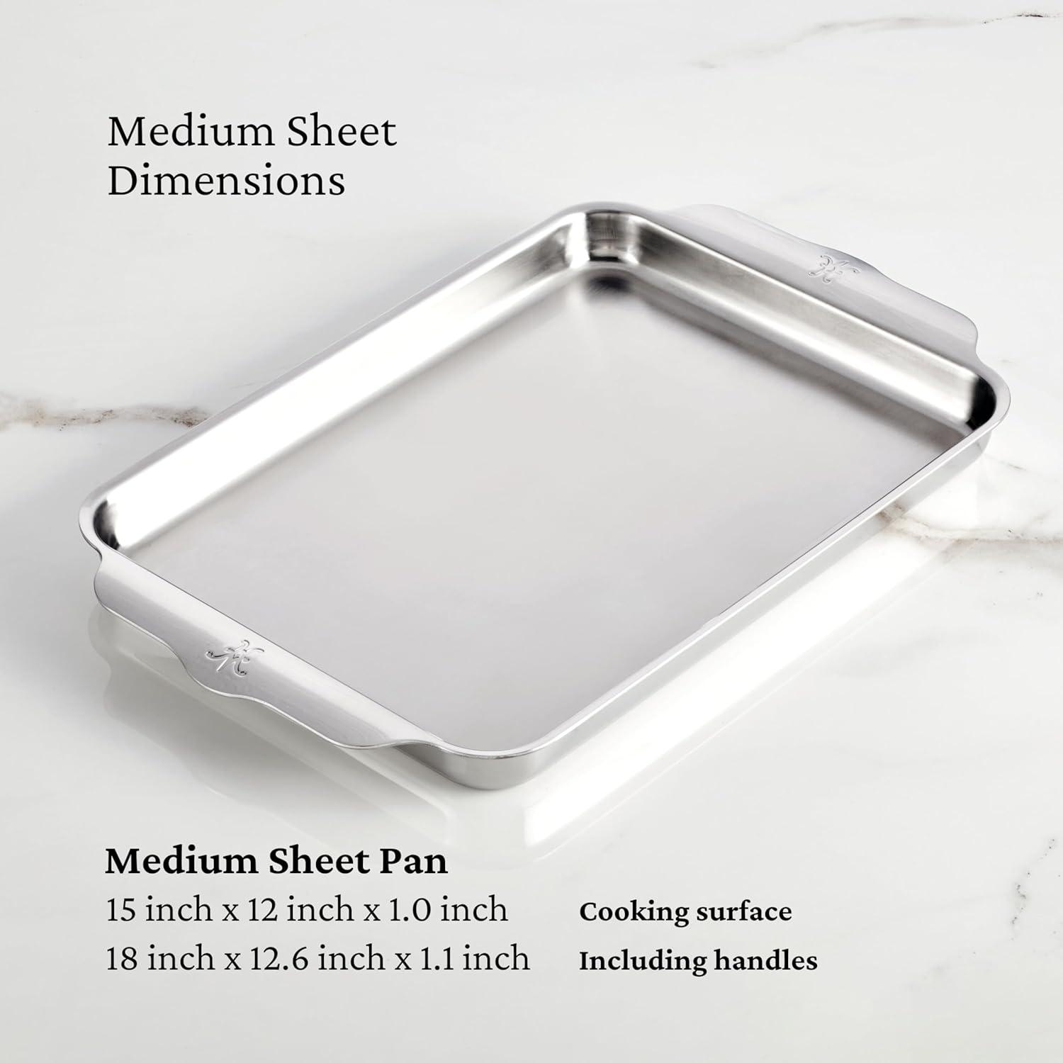 image:imageHestan OvenBond Collection 13 x 18 TriPly Clad Stainless Steel Half Sheet PanMedium 12x15 inch