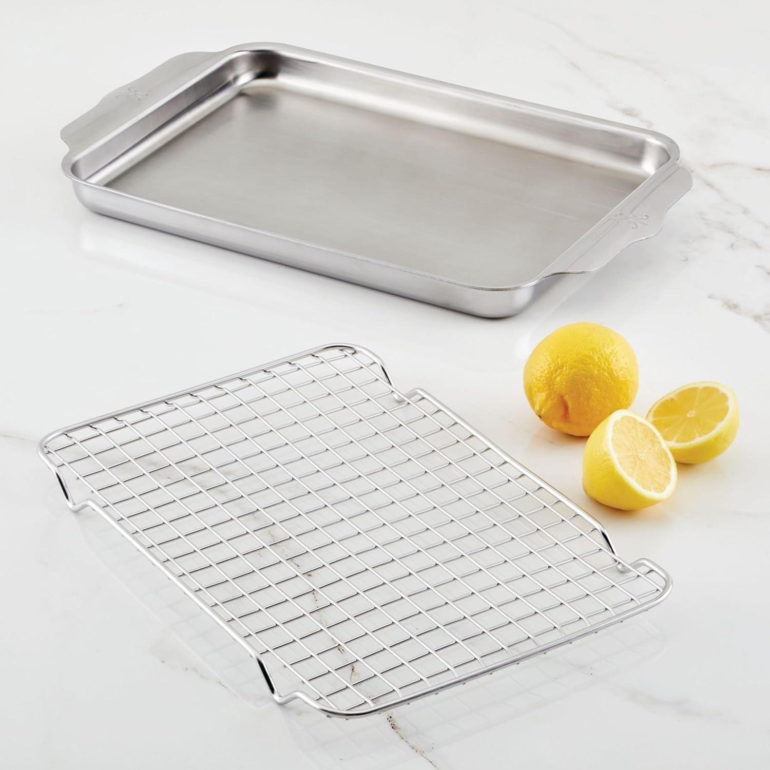 image:imageHestan OvenBond Collection 13 x 18 TriPly Clad Stainless Steel Half Sheet PanQuarter 9x12 inch