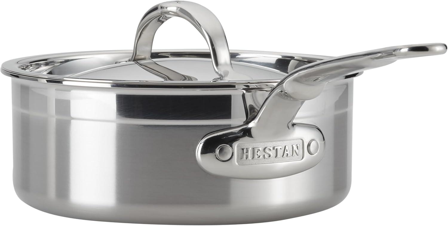 image:imageHestan ProBond Collection Professional Clad Stainless Steel 10Piece Ultimate Cookware Set Induction Cooktop Compatible5 Piece
