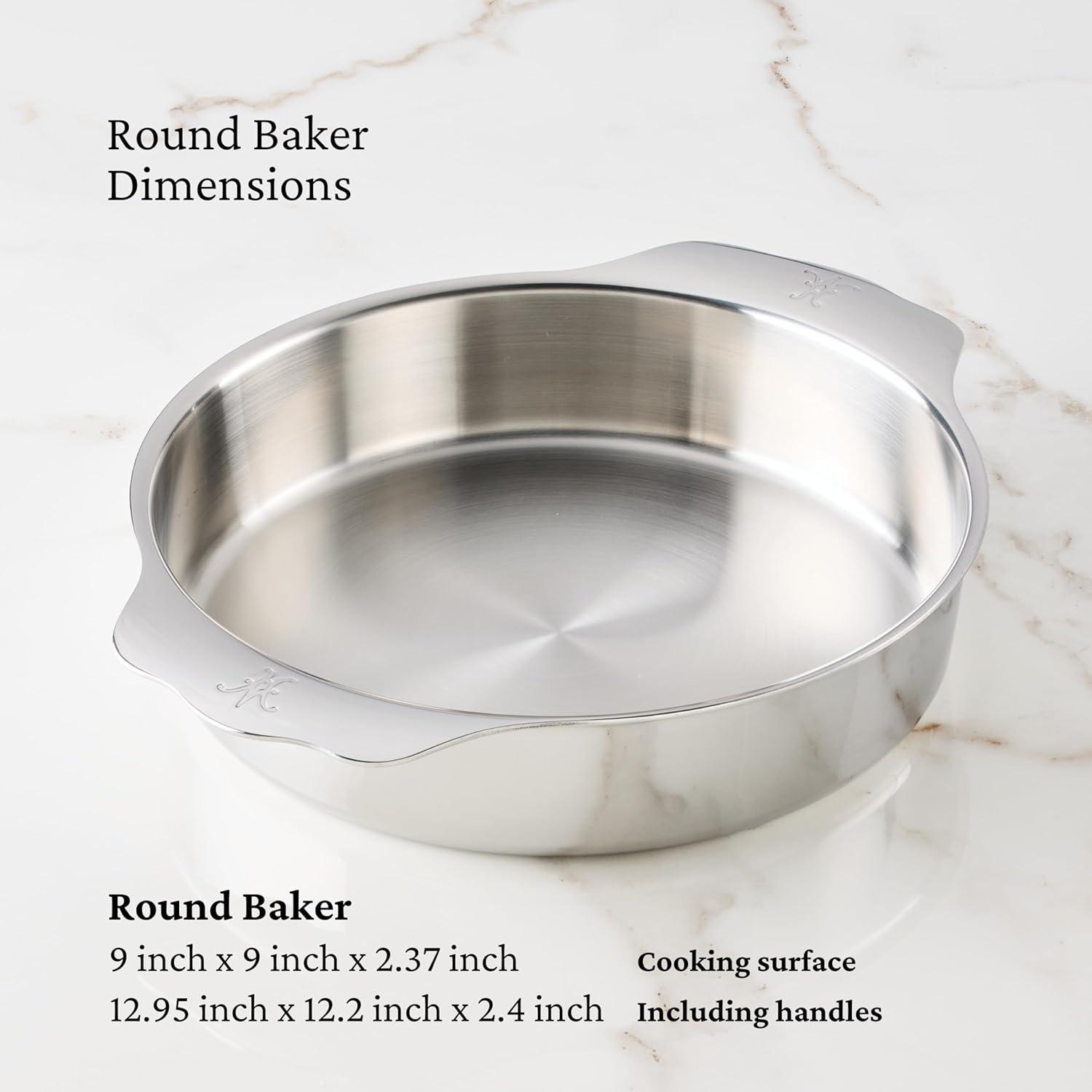 image:imageHestan OvenBond Provisions TriPly Stainless Steel Round Baker 9 Diameter