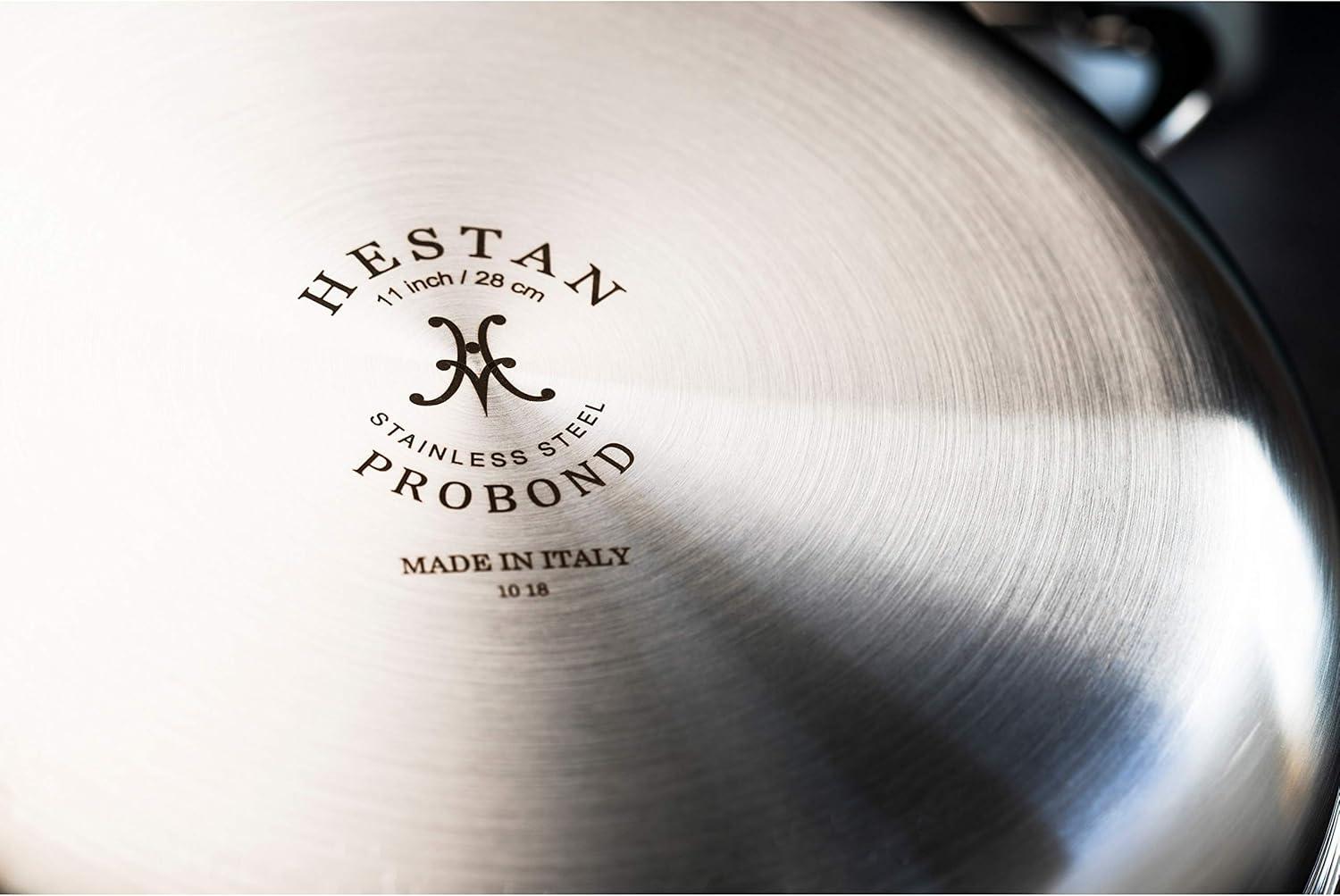 image:imageHestan ProBond Forged Professional Clad Stainless Steel Frying Pan 11Inch Induction Compatible11 Inch