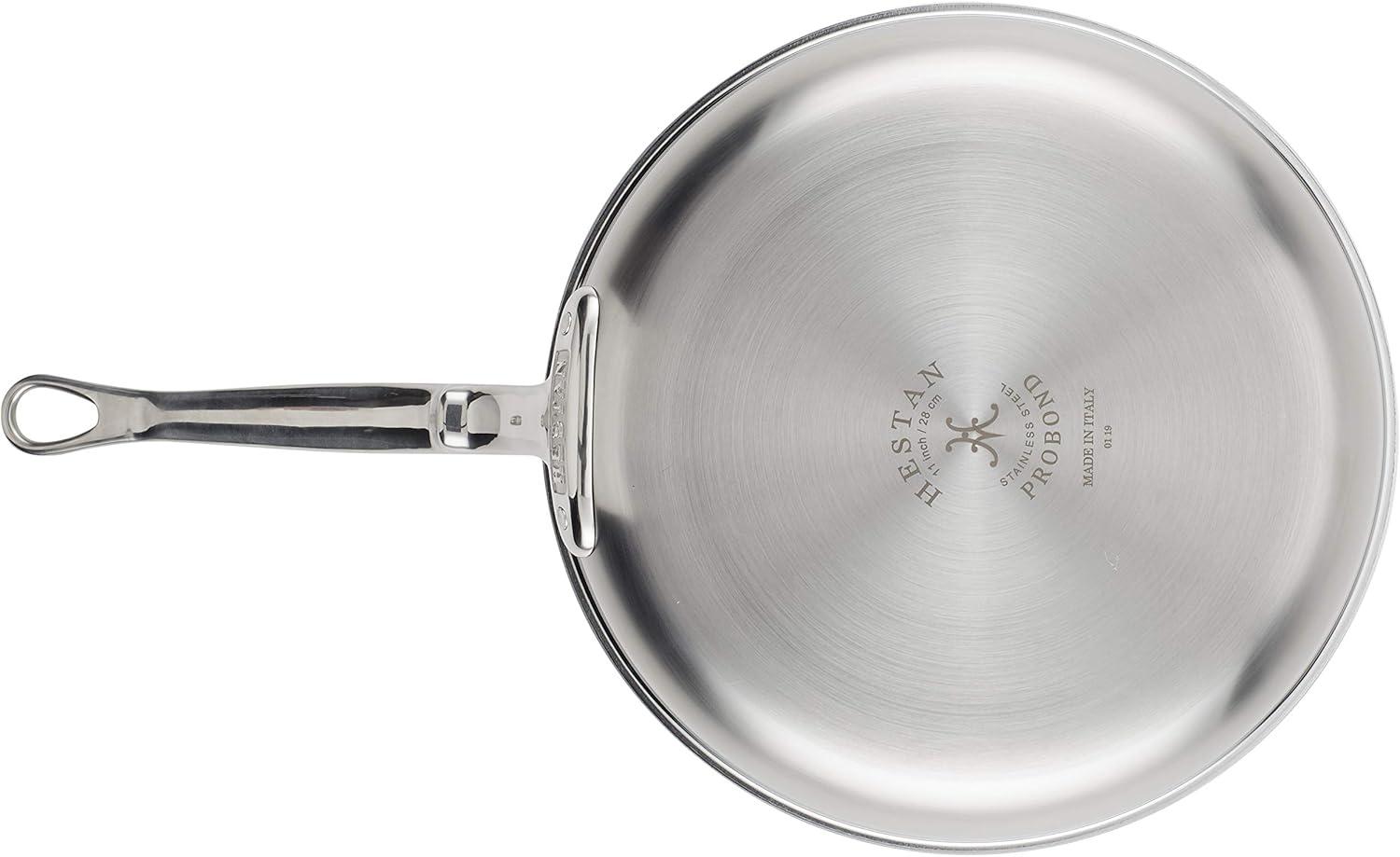 image:imageHestan ProBond Forged Professional Clad Stainless Steel Frying Pan 11Inch Induction Compatible11 Inch