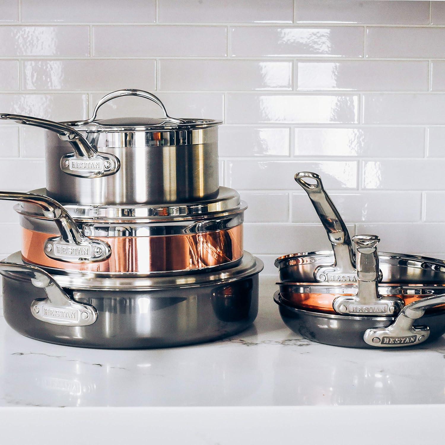 image:imageHestan ProBond Forged Professional Clad Stainless Steel Frying Pan 11Inch Induction Compatible85 Inch