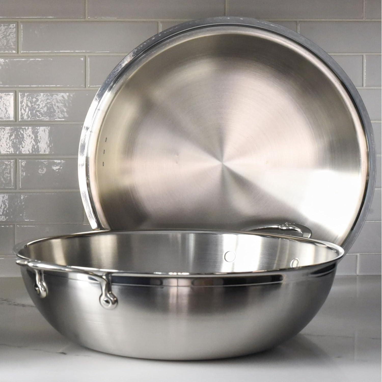 image:imageHestan ProBond Forged Professional Clad Stainless Steel Wok 14Inches Induction Compatible