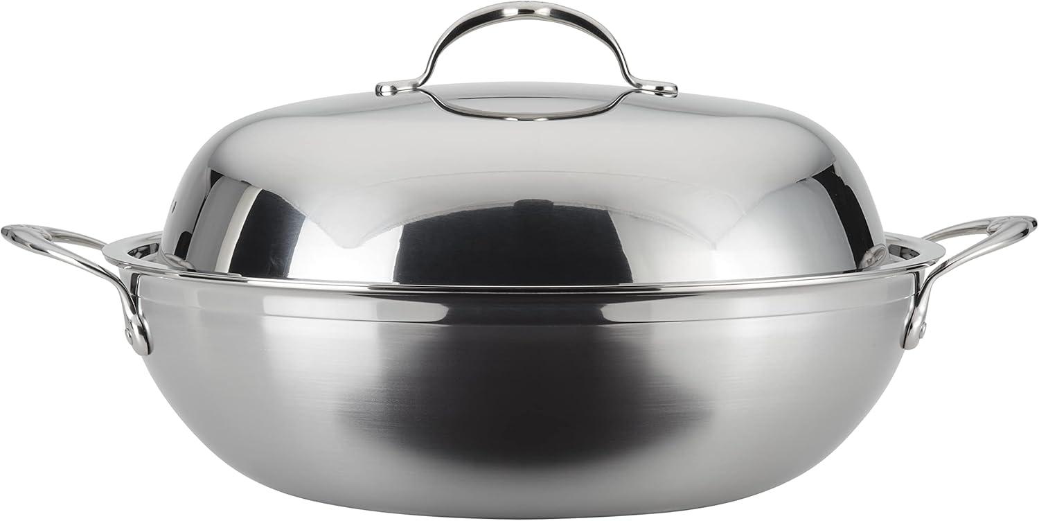 image:imageHestan ProBond Forged Professional Clad Stainless Steel Wok 14Inches Induction Compatible