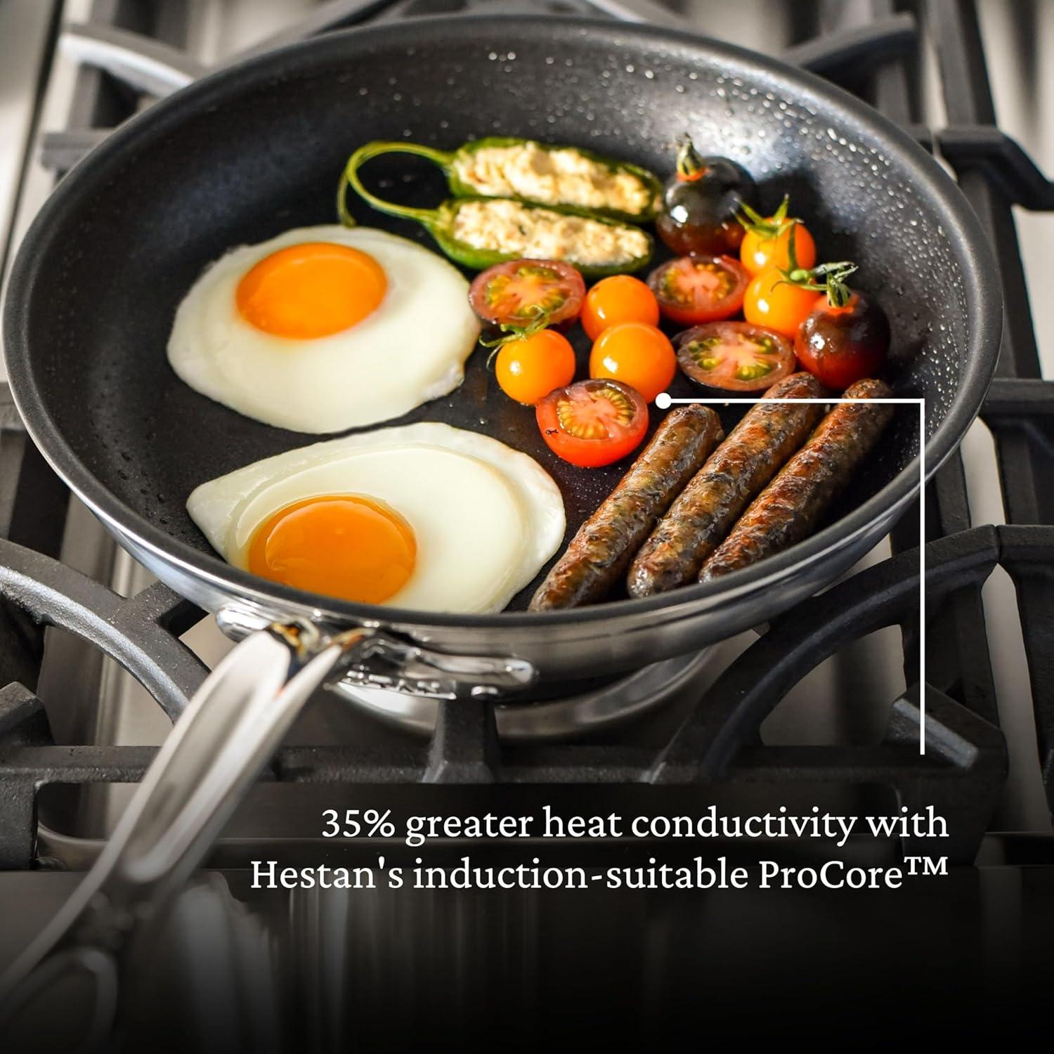 image:imageHestan ProBond Forged TITUM Professional Clad Stainless Steel Nonstick Frying Pan 11Inch Induction Compatible Made without PFOAs11 Frying Pan