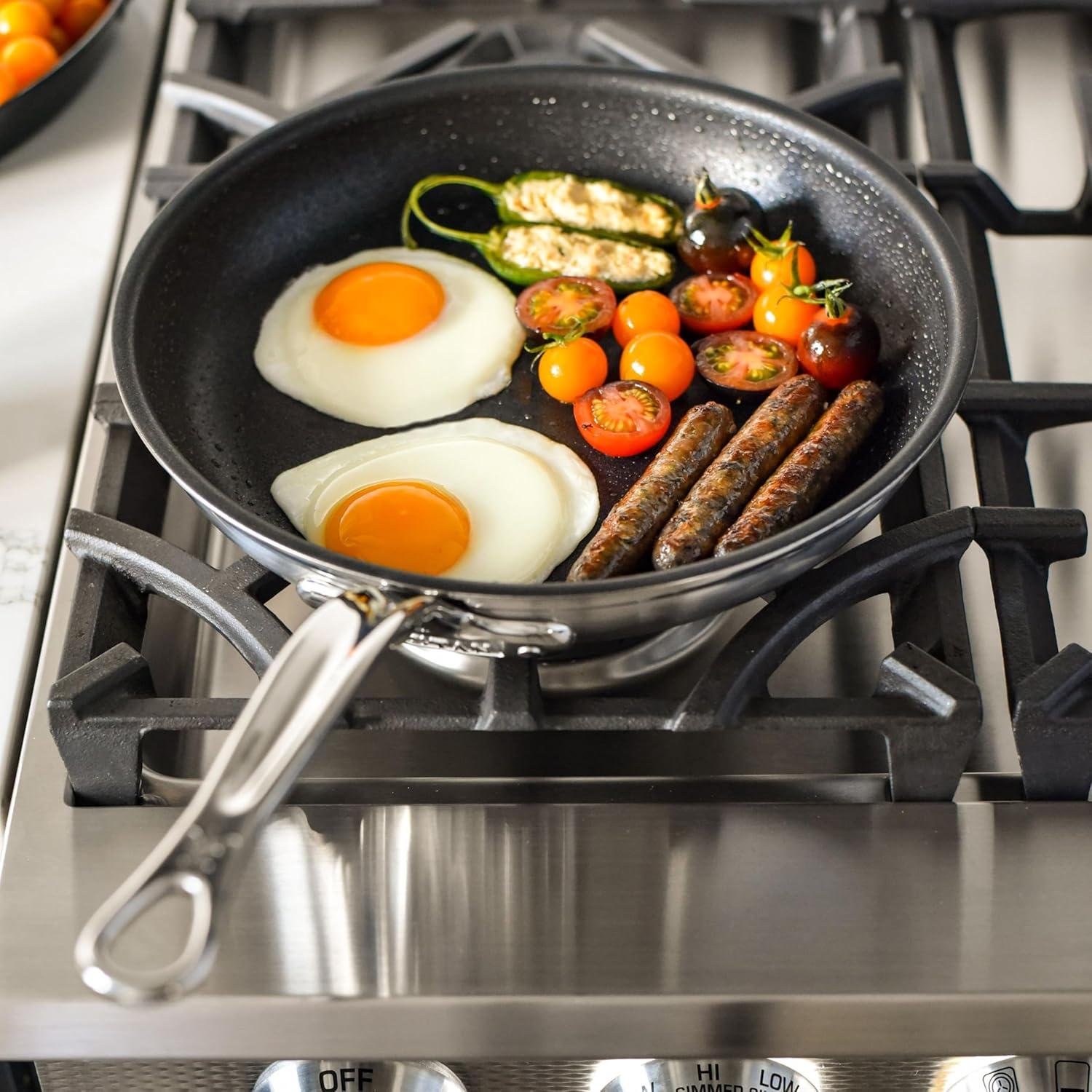 image:imageHestan ProBond Forged TITUM Professional Clad Stainless Steel Nonstick Frying Pan 11Inch Induction Compatible Made without PFOAs11 Frying Pan