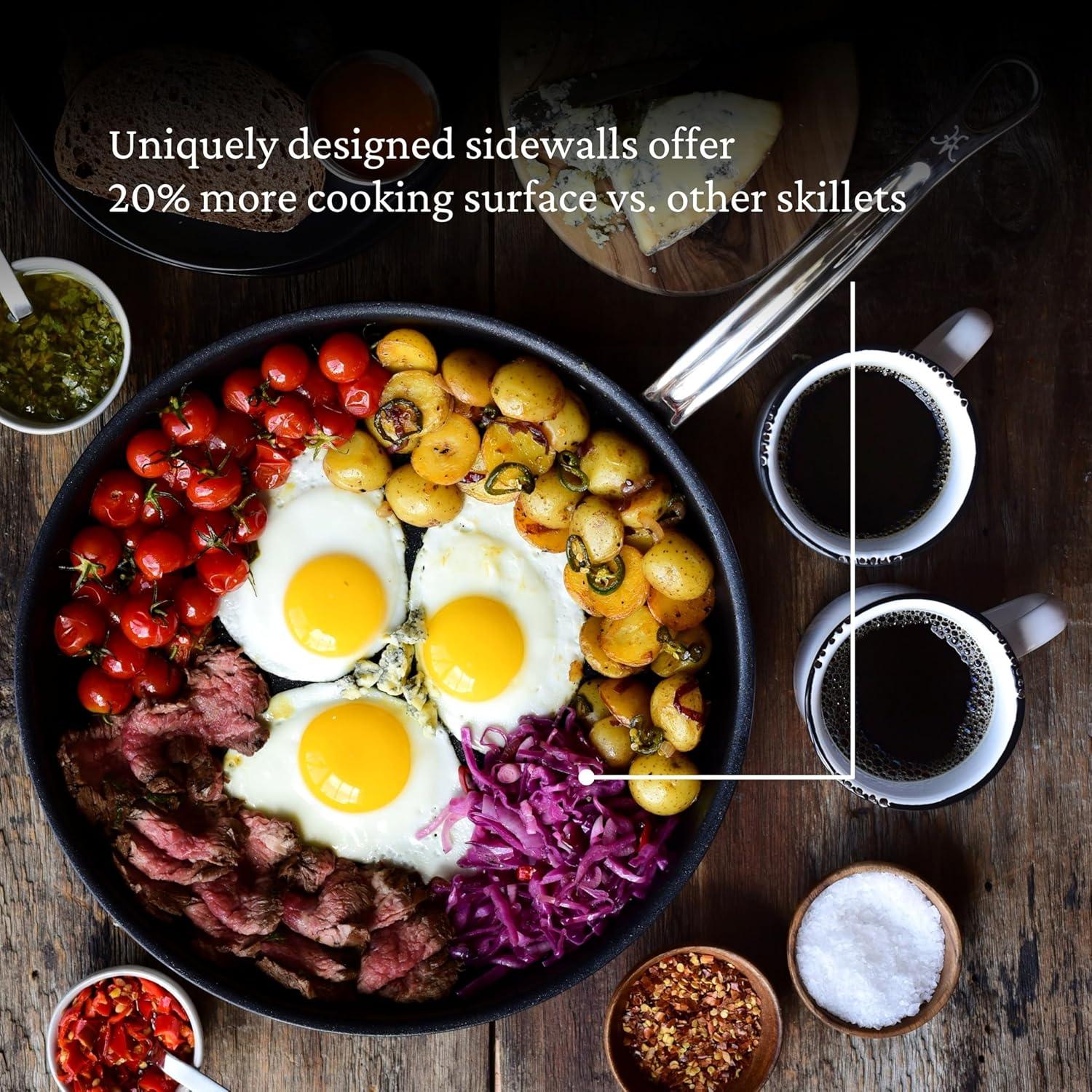 image:imageHestan ProBond Forged TITUM Professional Clad Stainless Steel Nonstick Frying Pan 11Inch Induction Compatible Made without PFOAs125 Frying Pan