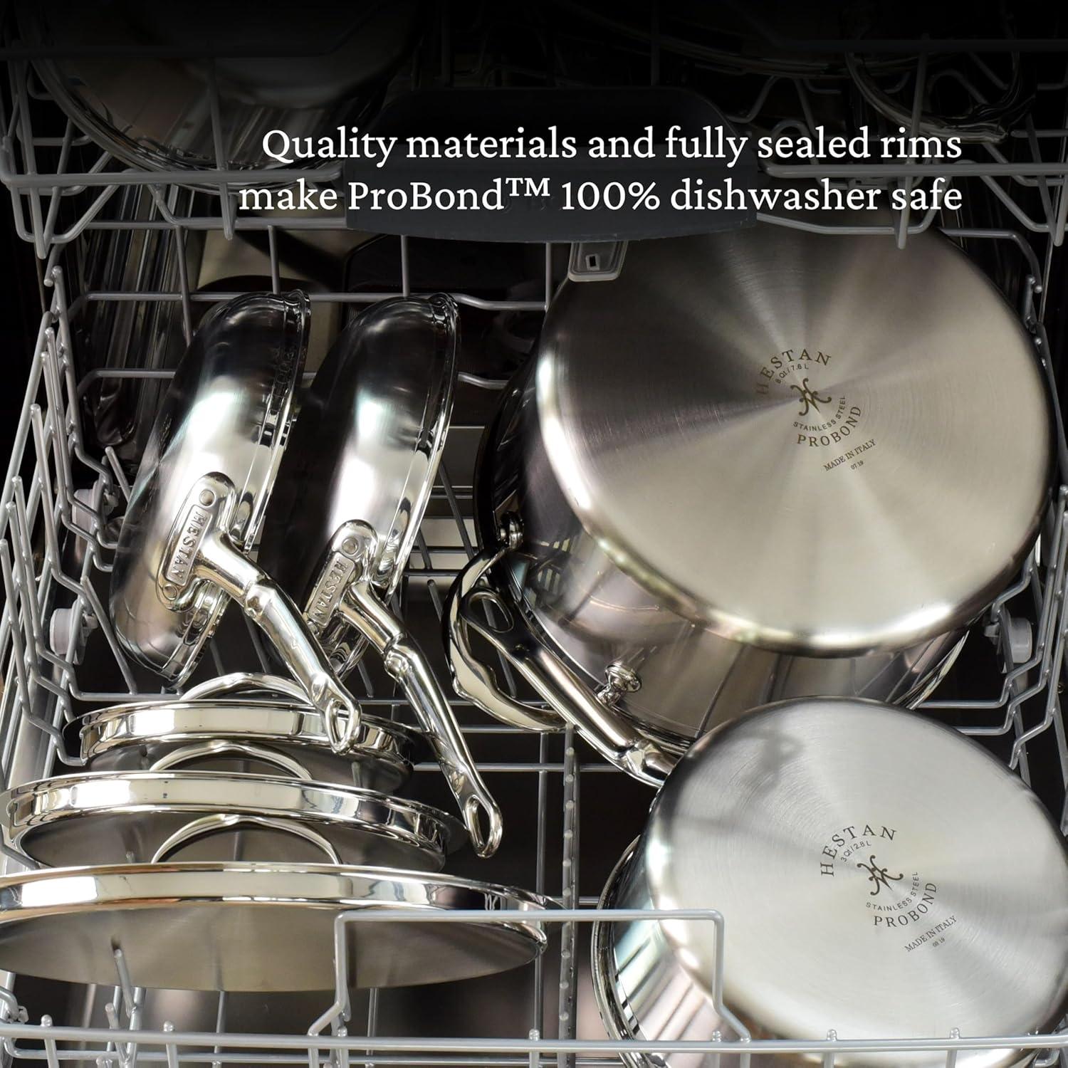 image:imageHestan ProBond Forged TITUM Professional Clad Stainless Steel Nonstick Frying Pan 11Inch Induction Compatible Made without PFOAs125 Frying Pan