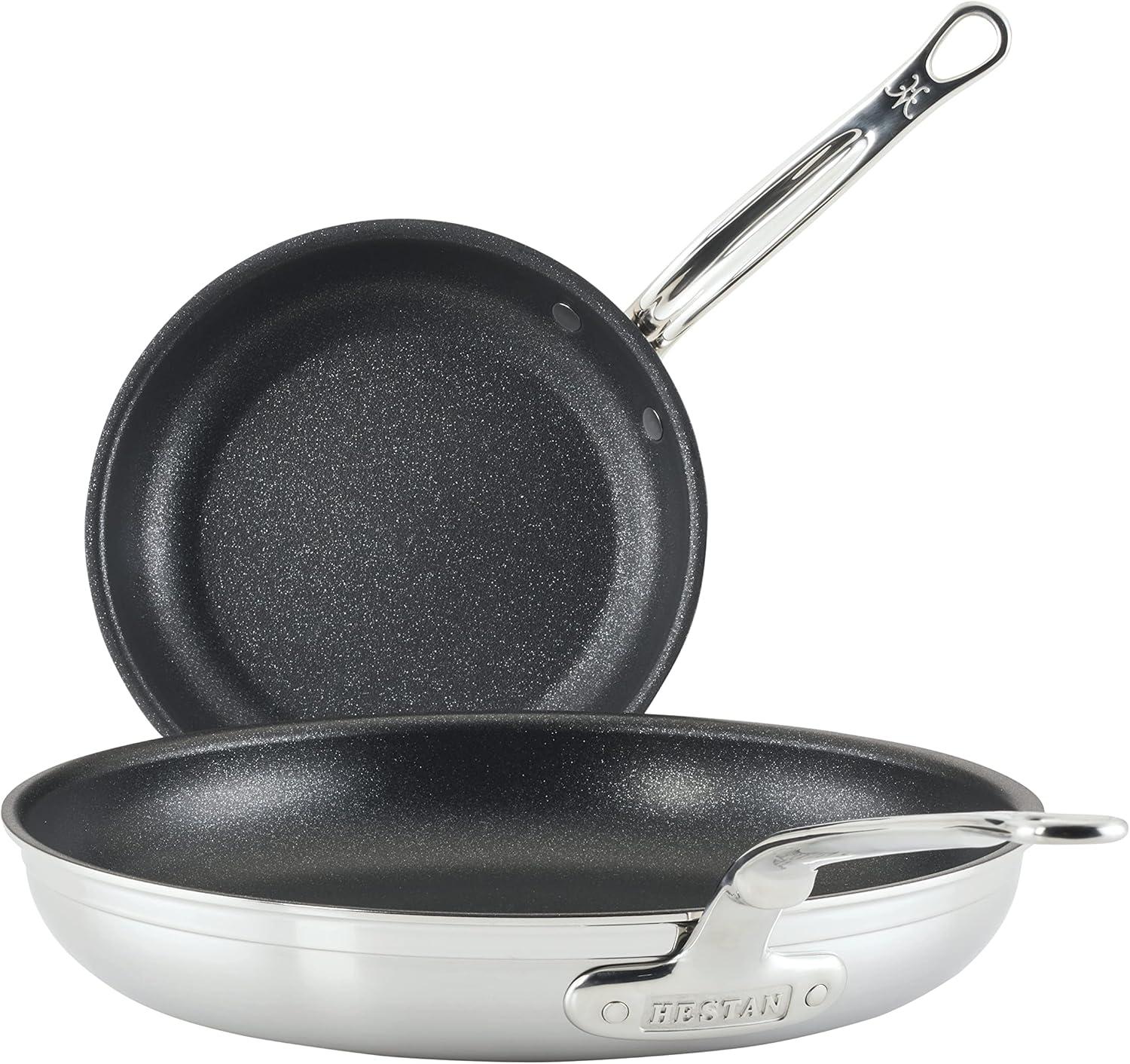 image:imageHestan ProBond Forged TITUM Professional Clad Stainless Steel Nonstick Frying Pan 11Inch Induction Compatible Made without PFOAsKitchen Set