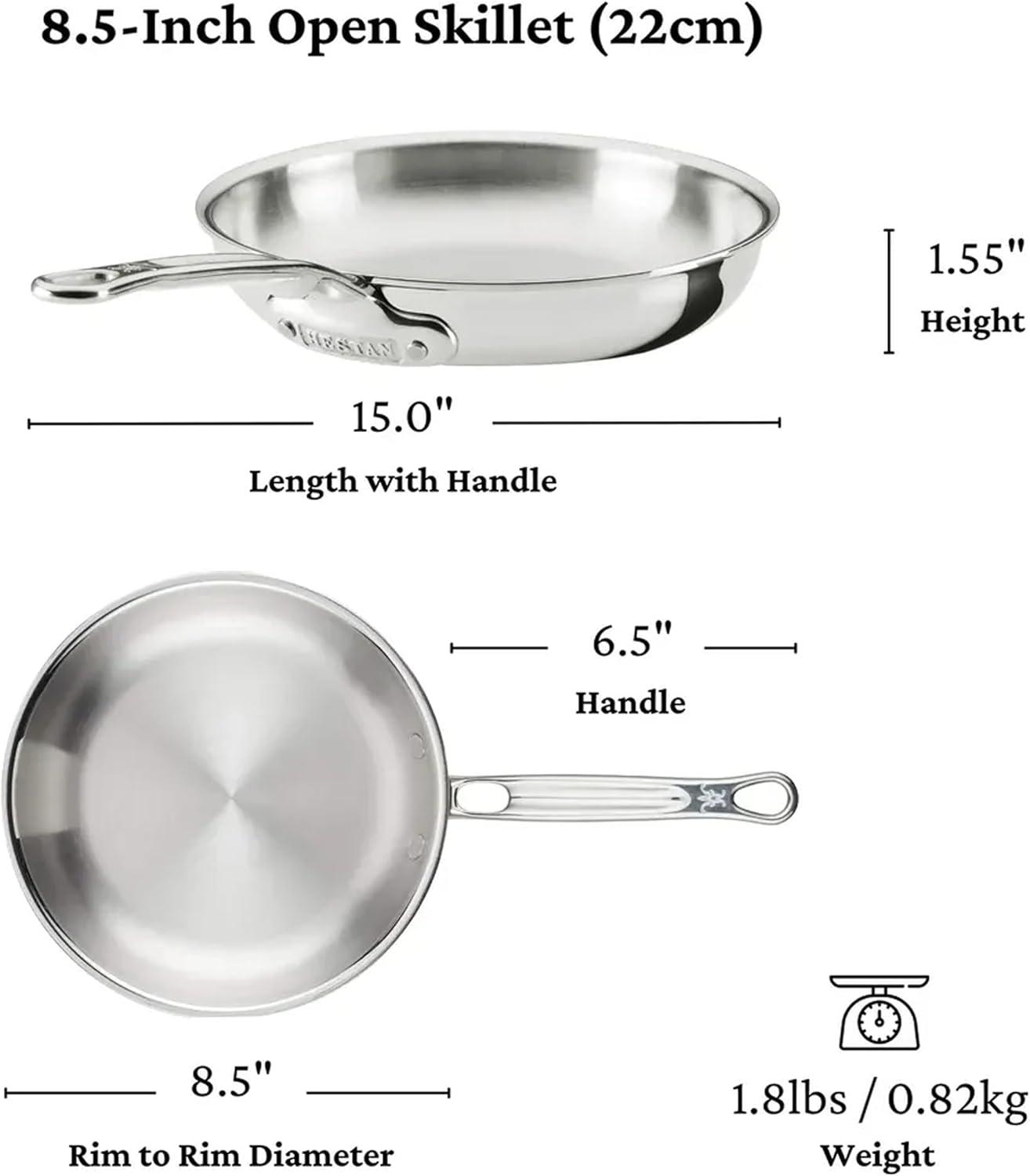 image:imageHestan ProBond Luxe 5Piece Professional Clad Stainless Steel Cookware Set