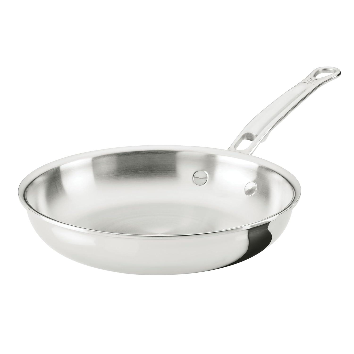 image:imageHestan ProBond Luxe 85Inch Quart Skillet Professional Clad Stainless Steel ProCore TriPly Clad Construction Polished Exterior Induction amp Oven Safe