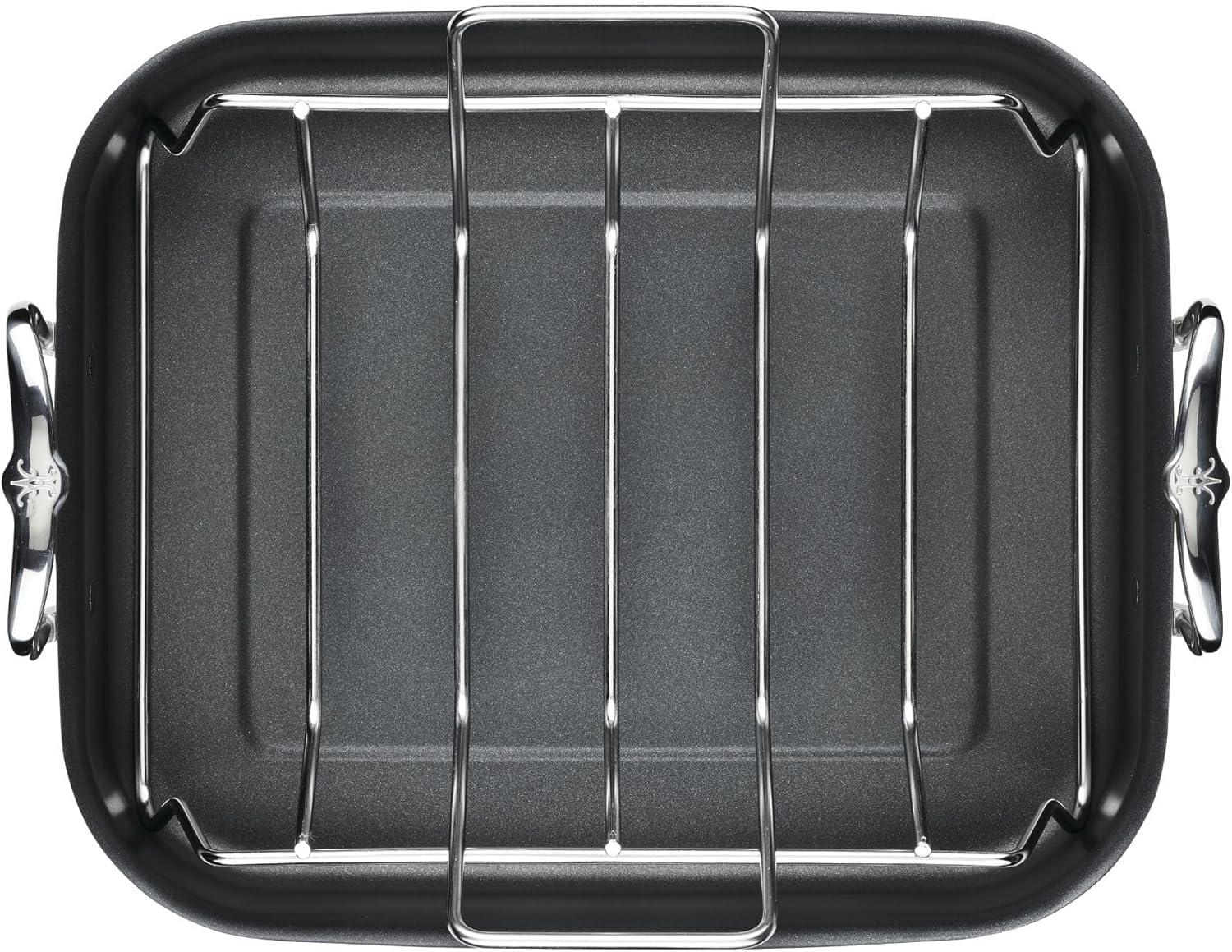 image:imageHestan Provisions 165 Classic Clad Roaster with Stainless Steel RackNonstick Roaster 145inch