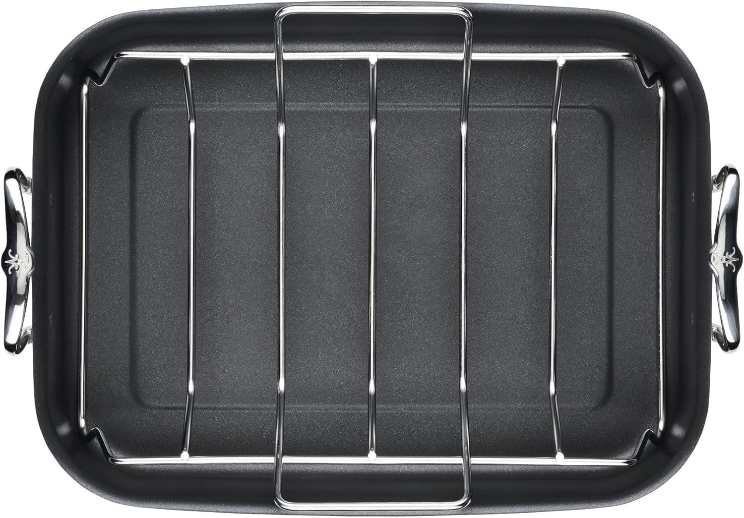 image:imageHestan Provisions 165 Classic Clad Roaster with Stainless Steel RackNonstick Roaster 165inch