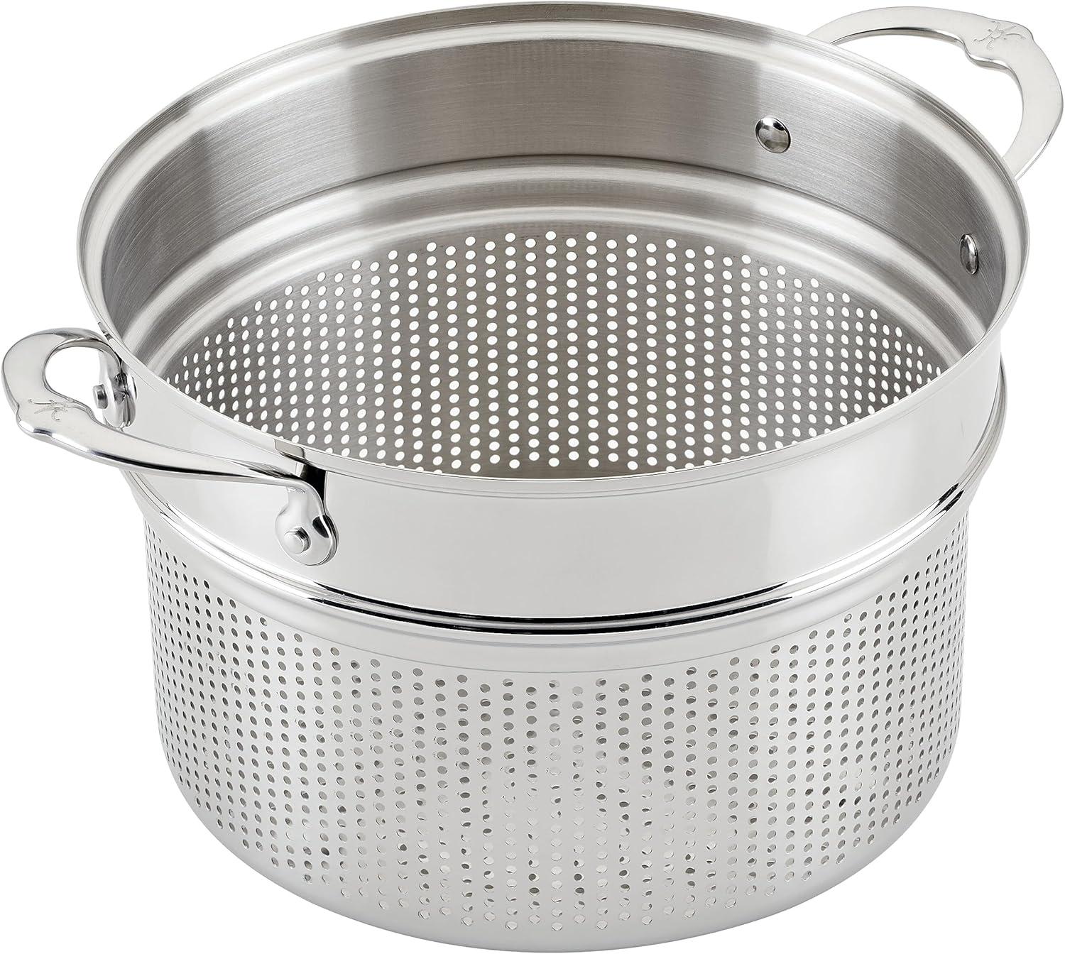image:imageHestan Provisions 165 Classic Clad Roaster with Stainless Steel RackPasta Insert