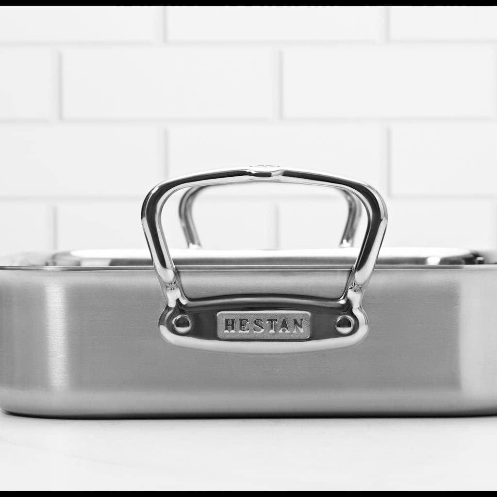 image:imageHestan Provisions 165 Classic Clad Roaster with Stainless Steel RackRoaster 145inch