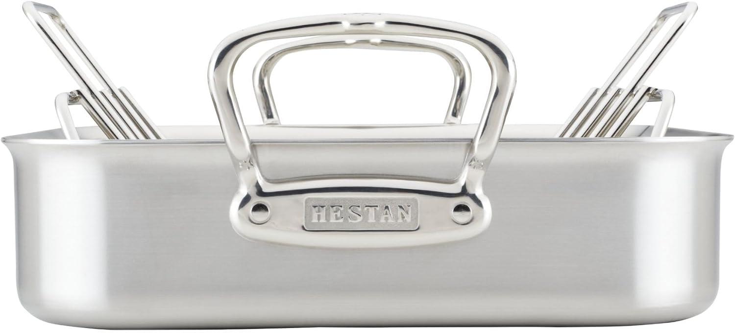 image:imageHestan Provisions 165 Classic Clad Roaster with Stainless Steel RackRoaster 145inch