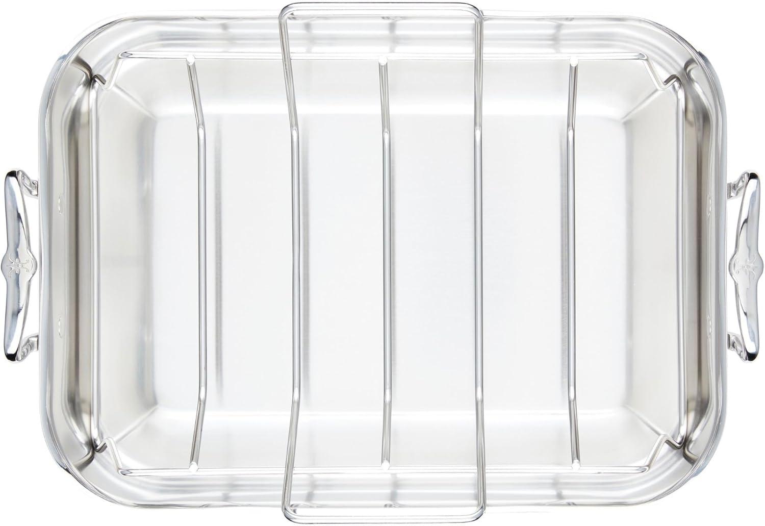 image:imageHestan Provisions 165 Classic Clad Roaster with Stainless Steel RackRoaster 165inch