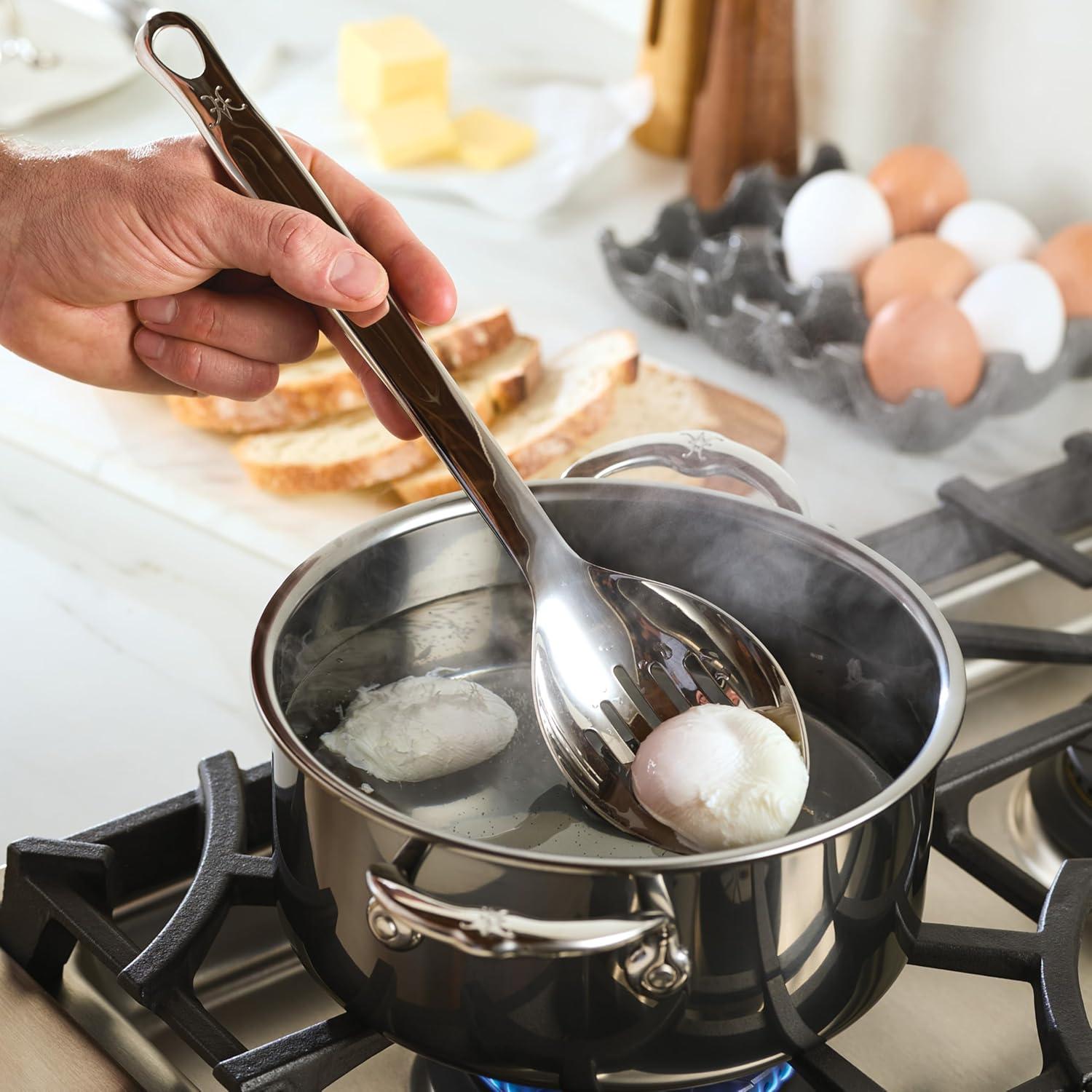 image:imageHestan Provisions Chefs Tools Ladle 13Inch 5 Ounce ArtisanPolished Stainless SteelSlotted Spoon