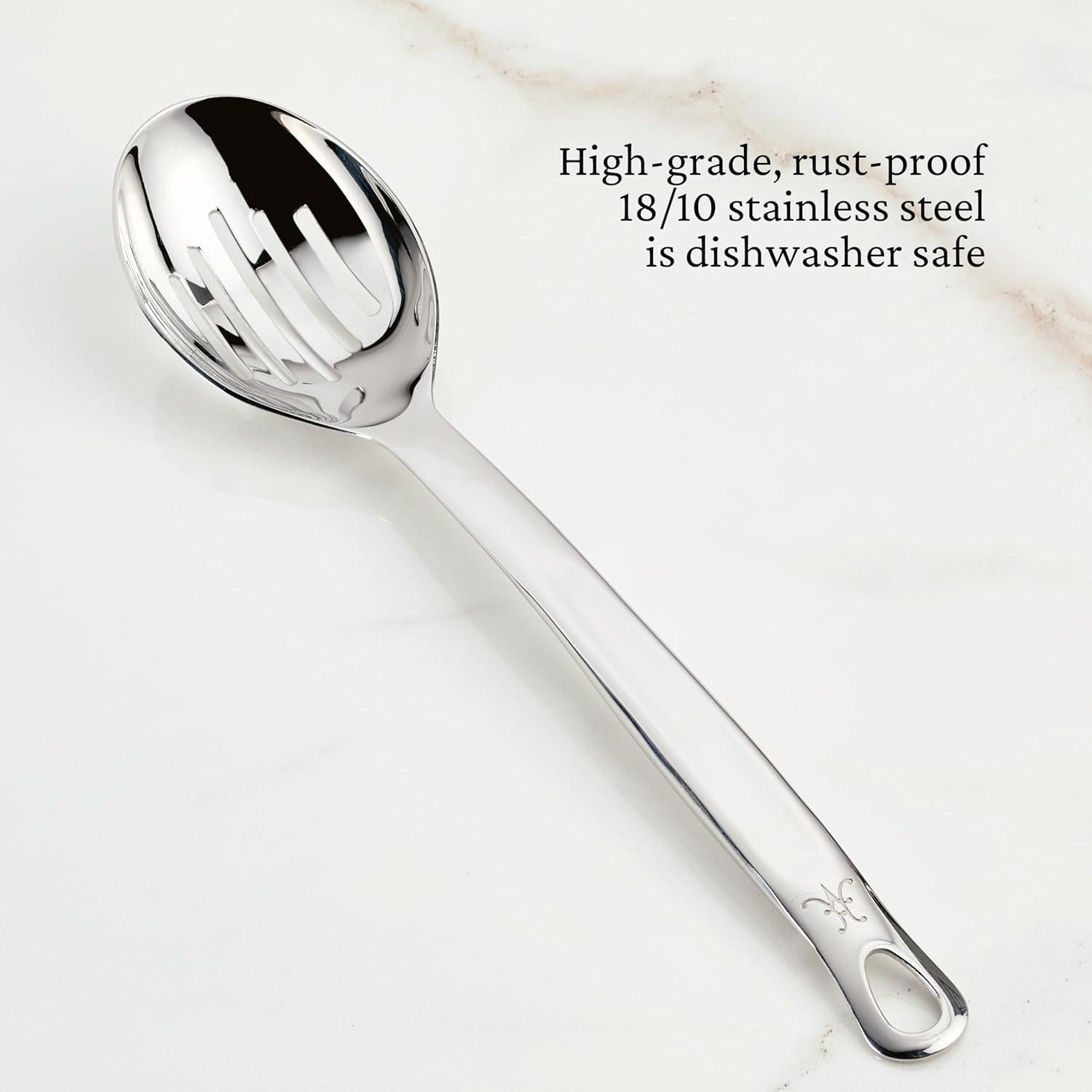 image:imageHestan Provisions Chefs Tools Ladle 13Inch 5 Ounce ArtisanPolished Stainless SteelSlotted Spoon