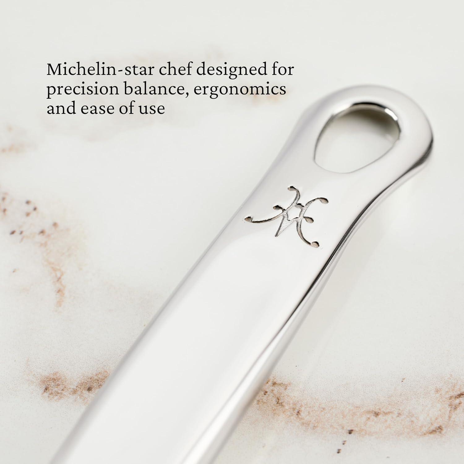 image:imageHestan Provisions Chefs Tools Ladle 13Inch 5 Ounce ArtisanPolished Stainless SteelSlotted Spoon