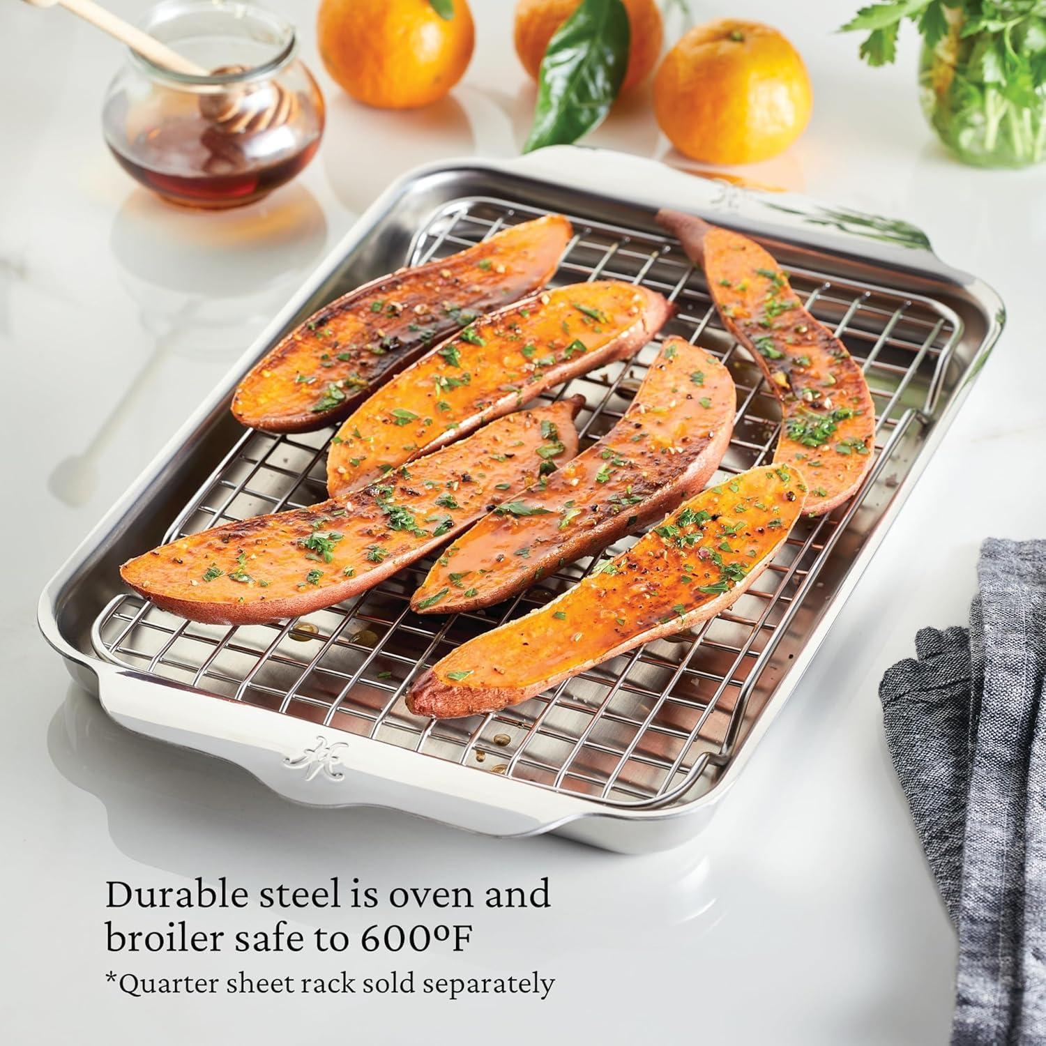 image:imageHestan Provisions OvenBond 9 x 12 Triply Clad Stainless Steel Quarter Sheet Pan