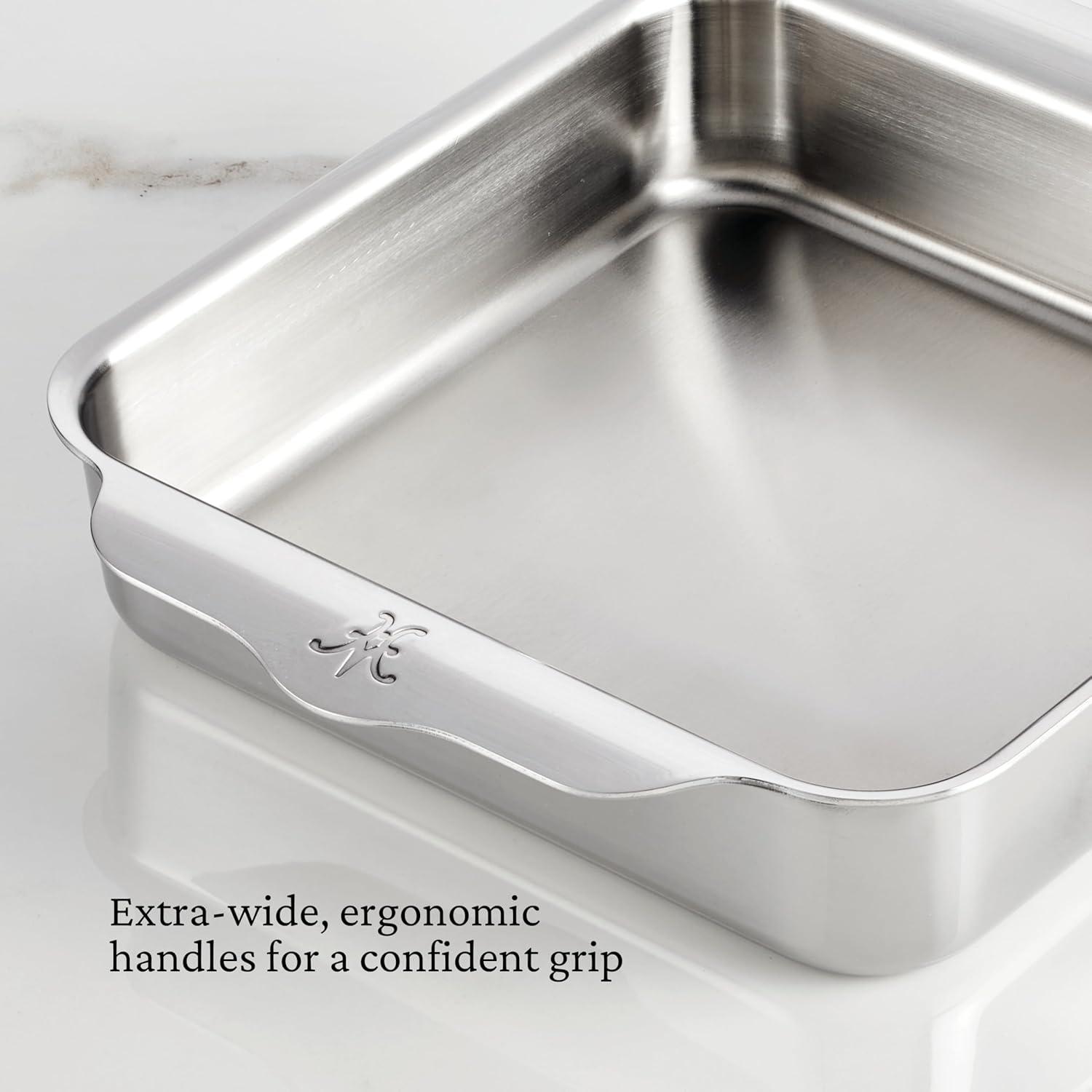 image:imageHestan Provisions OvenBond 9 x 13 Triply Rectangular Stainless Steel Baking PanBaking Pan 8inch Pack of 2