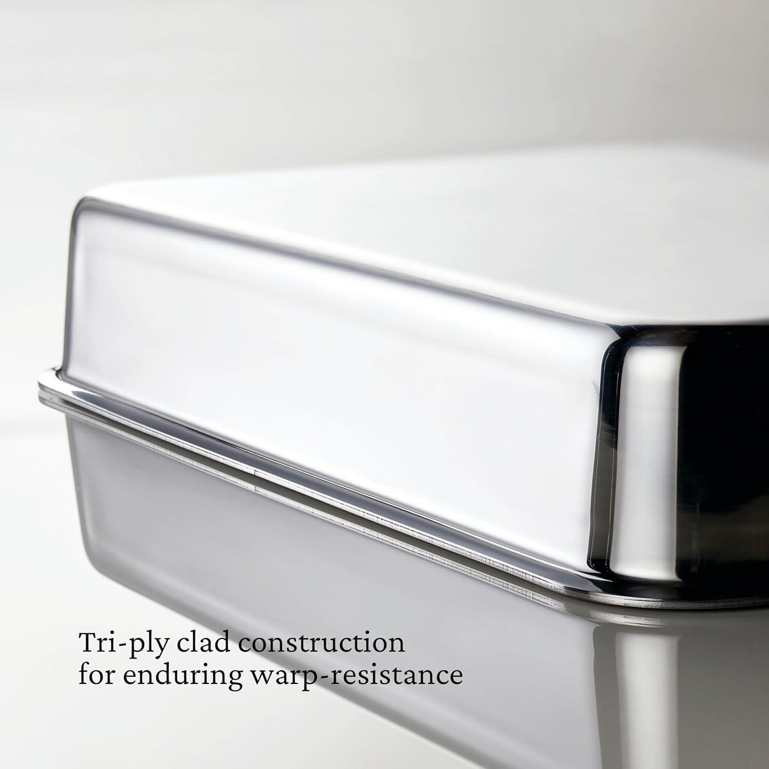 image:imageHestan Provisions OvenBond 9 x 13 Triply Rectangular Stainless Steel Baking PanBaking Pan 9x13inch Pack of 2