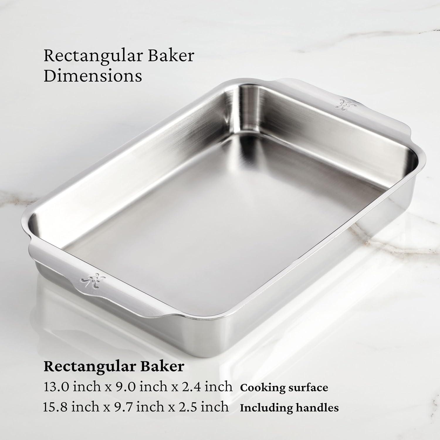 image:imageHestan Provisions OvenBond 9 x 13 Triply Rectangular Stainless Steel Baking PanBaking Pan 9x13inch Pack of 2