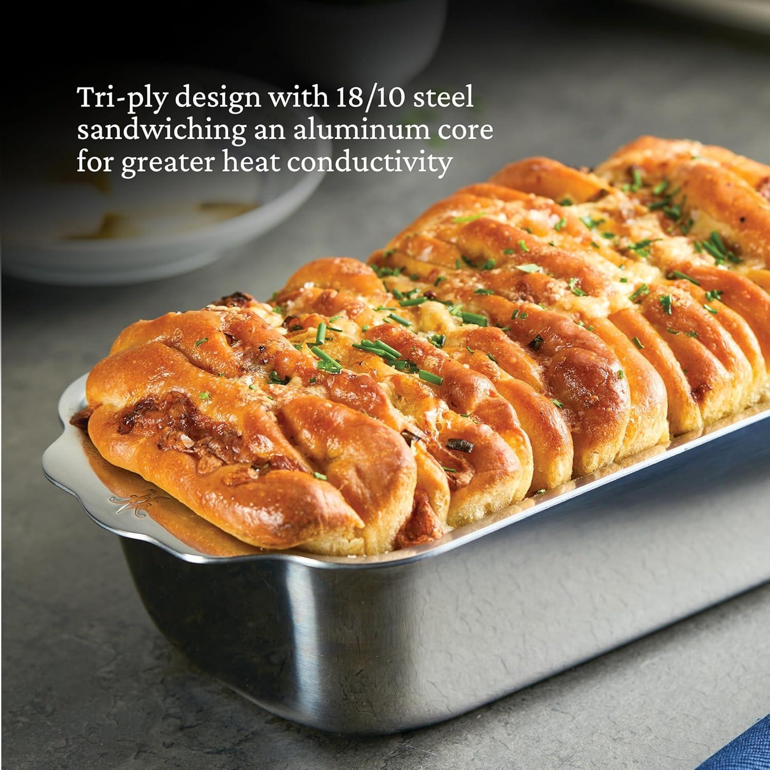 image:imageHestan Provisions OvenBond Triply Clad Stainless Steel 1Pound Loaf Pan 9 x 5Loaf Pan Pack of 2