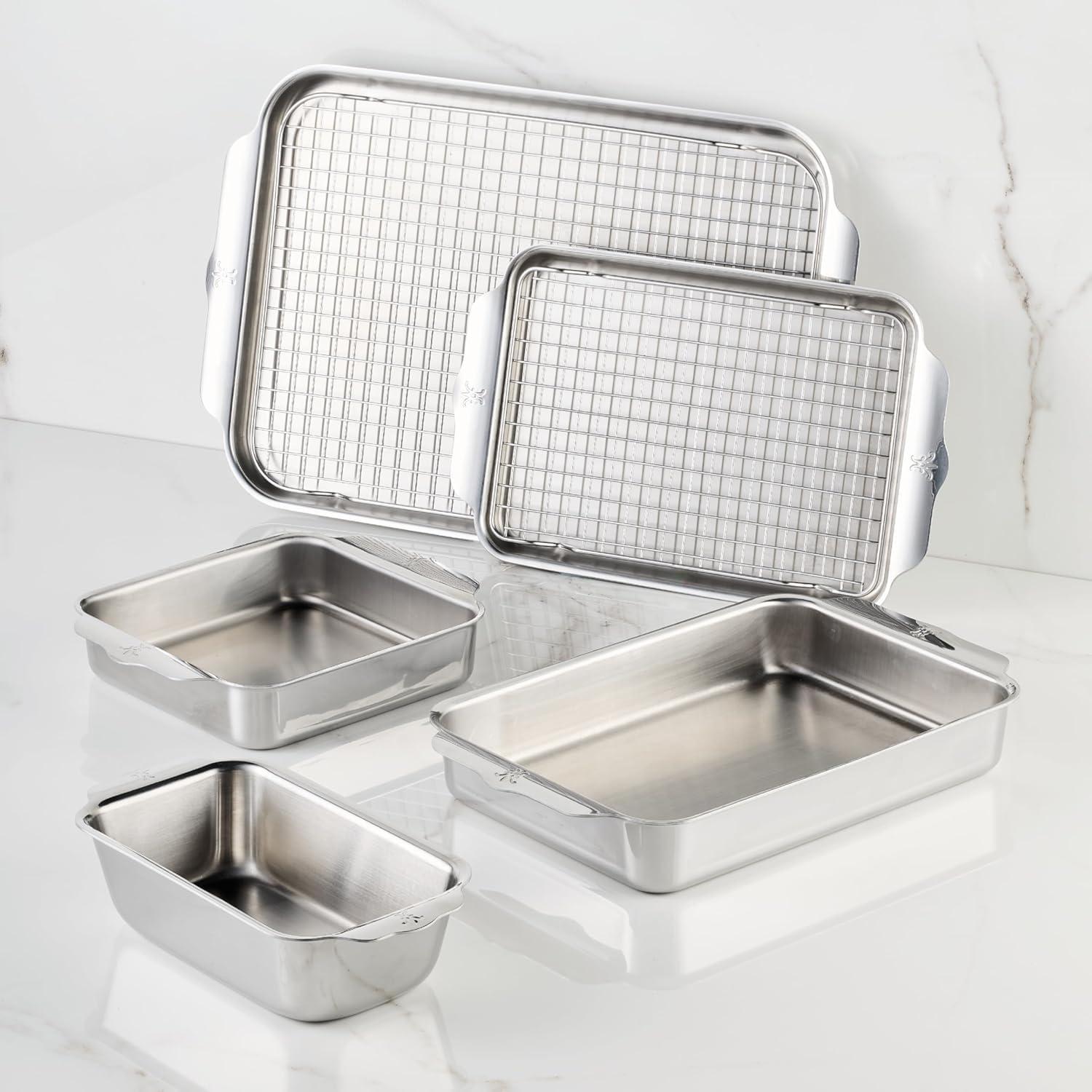 image:imageHestan Provisions OvenBond 7Piece Gourmet Essentials TriiPly Stainless Steel Set