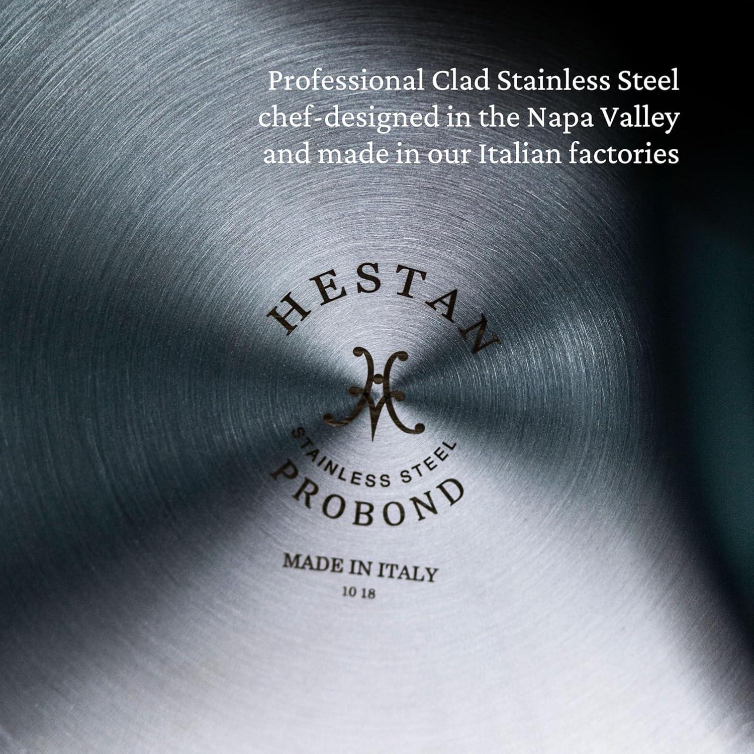 image:imageProBond Forged 35Quart Professional Clad Stainless Steel Saut Pan with Lid35 Qt