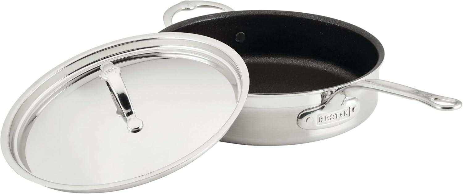 image:imageProBond Forged 35Quart Professional Clad Stainless Steel Saut Pan with Lid35 Qt