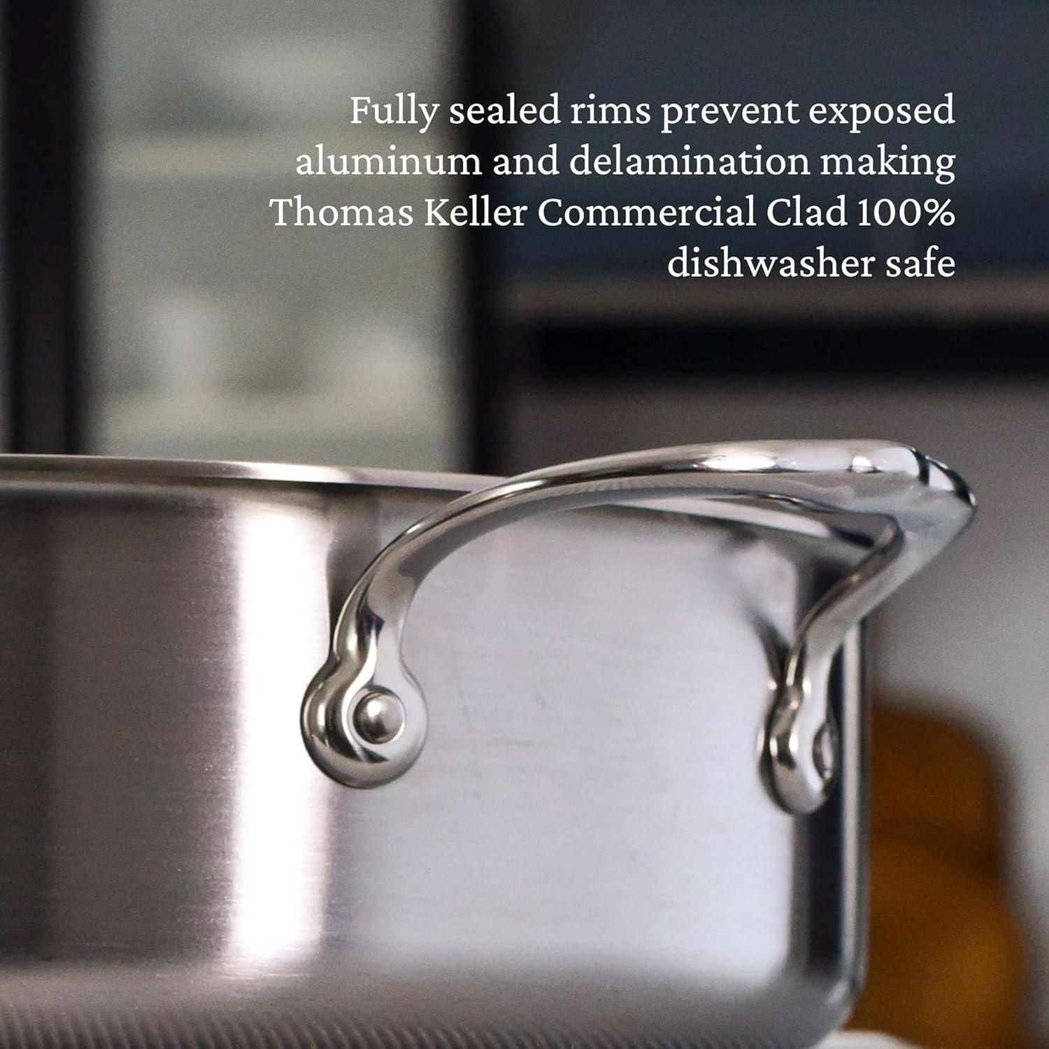 image:imageThomas Keller Insignia by Hestan Stainless Steel 6 Quart Rondeau Induction Cooktop Compatible