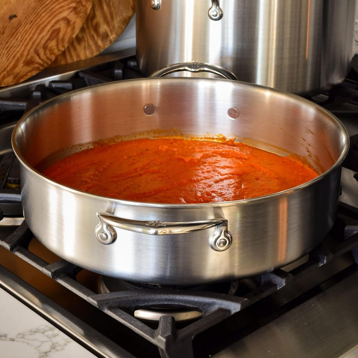 image:imageThomas Keller Insignia by Hestan Stainless Steel 6 Quart Rondeau Induction Cooktop Compatible