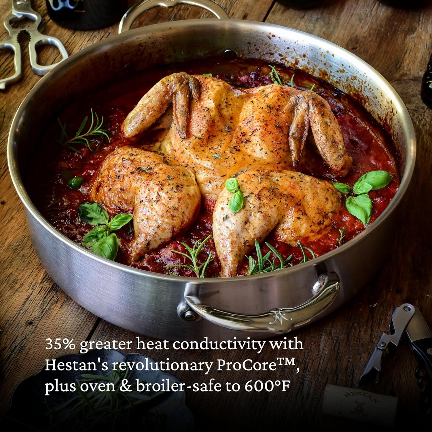 image:imageThomas Keller Insignia by Hestan Stainless Steel 6 Quart Rondeau Induction Cooktop Compatible