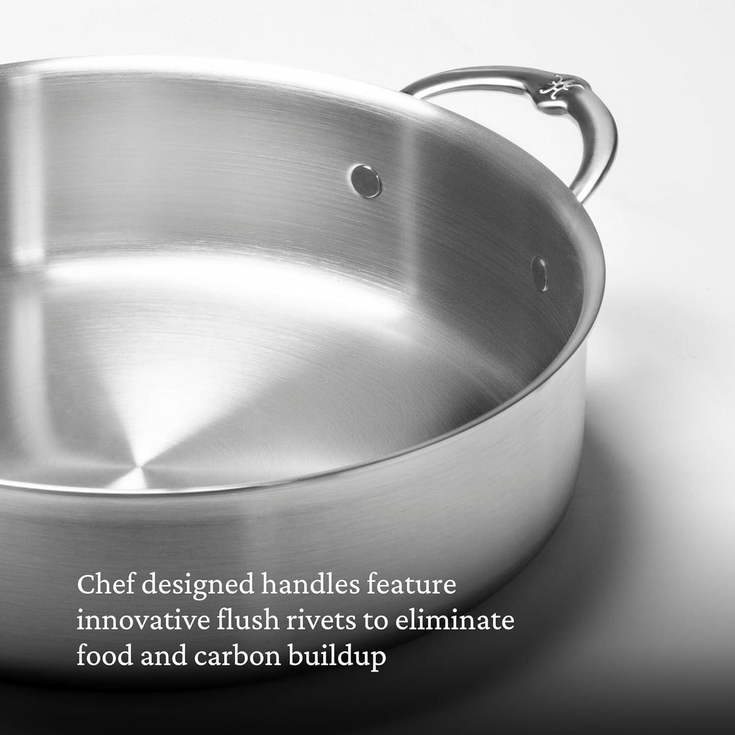 image:imageThomas Keller Insignia by Hestan Stainless Steel 6 Quart Rondeau Induction Cooktop Compatible