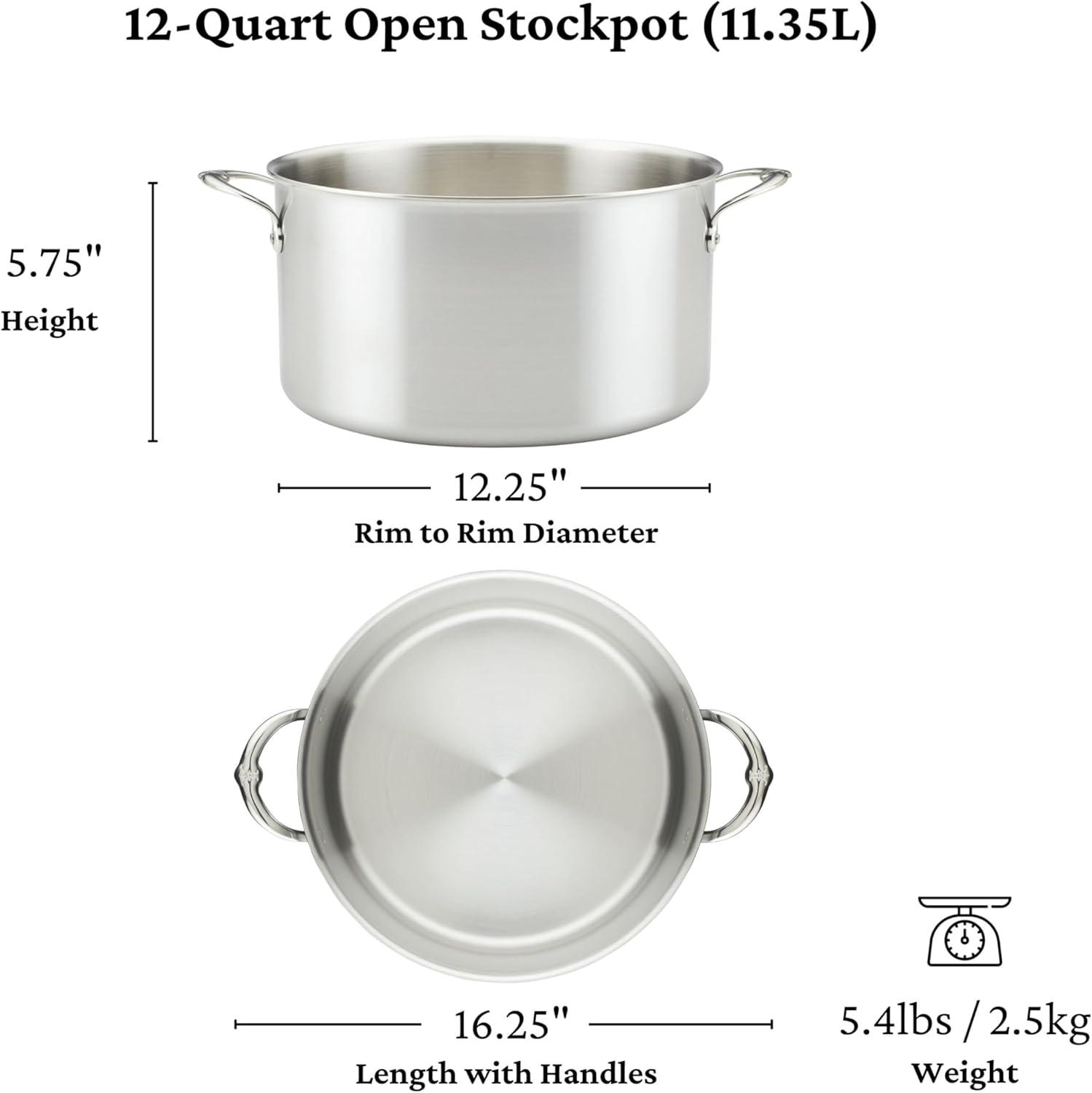 image:imageThomas Keller Insignia by Hestan Stainless Steel 9 Quart Rondeau Induction Cooktop Compatible12 Quarts