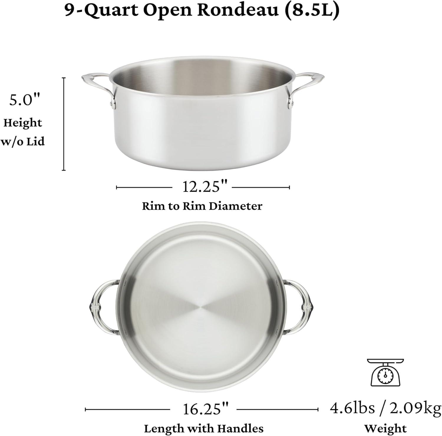 image:imageThomas Keller Insignia by Hestan Stainless Steel 9 Quart Rondeau Induction Cooktop Compatible9 Quarts